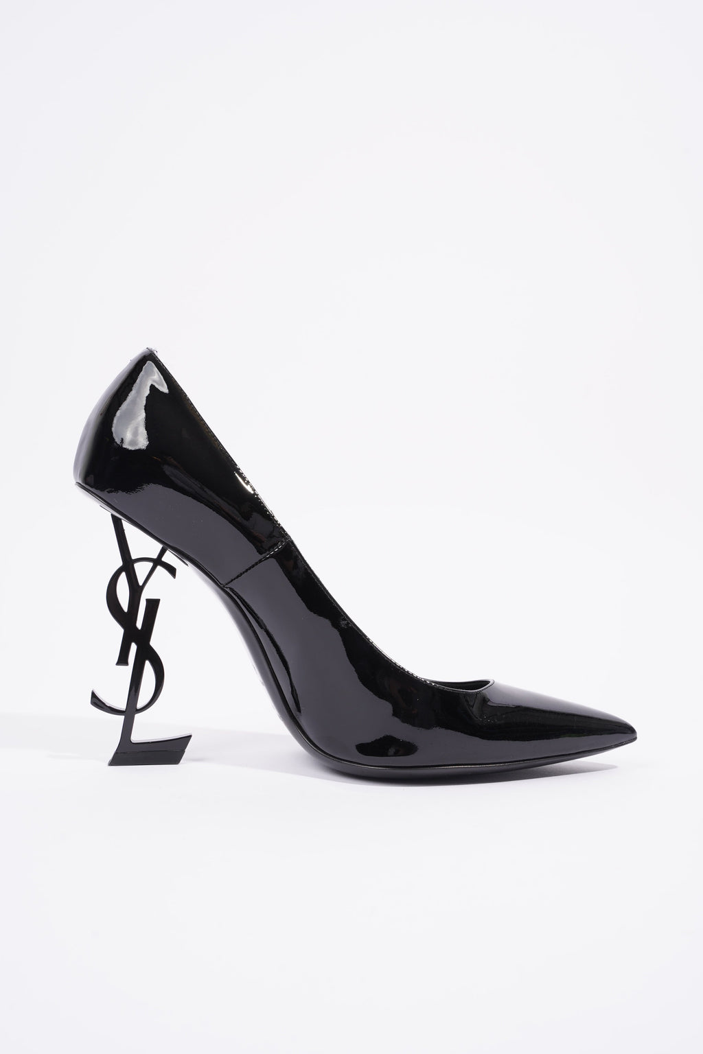 Saint Laurent Opyum Heels 110 Black Patent Leather EU 40 UK 7