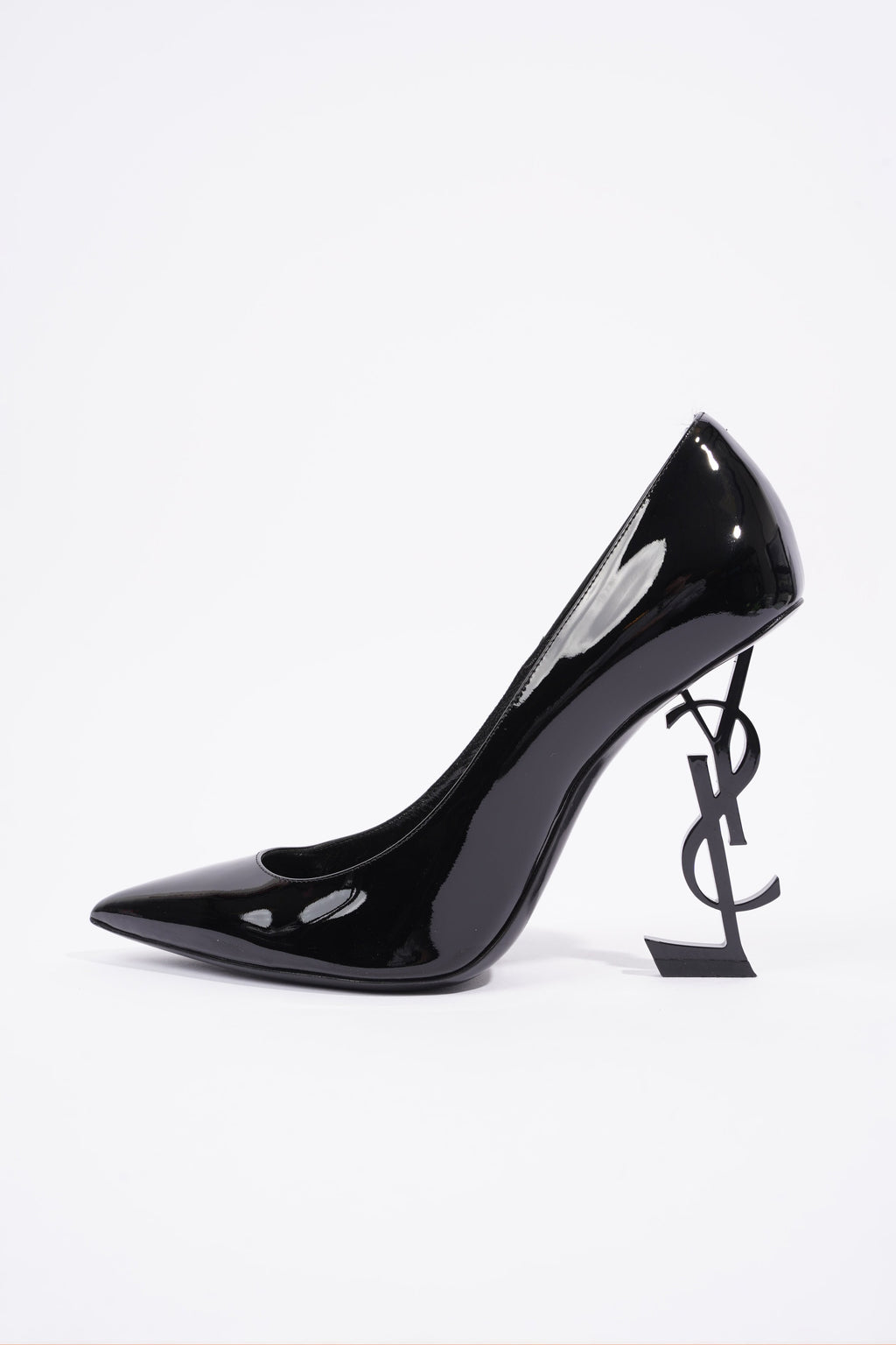 Saint Laurent Opyum Heels 110 Black Patent Leather EU 40 UK 7