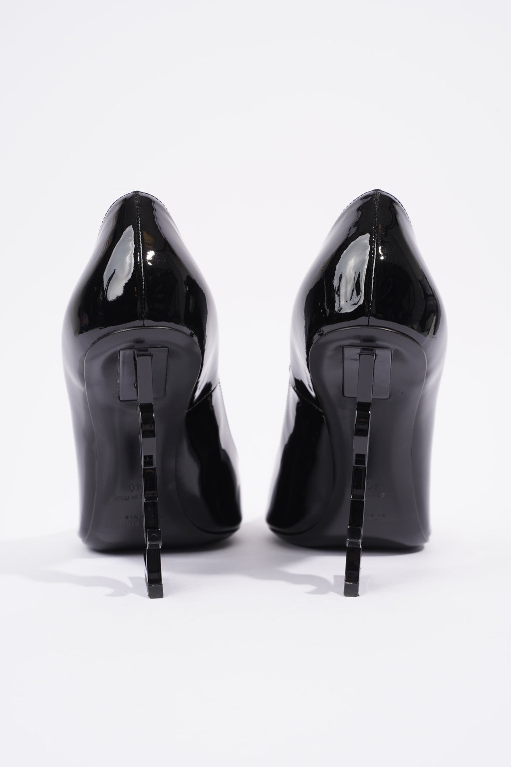 Saint Laurent Opyum Heels 110 Black Patent Leather EU 40 UK 7