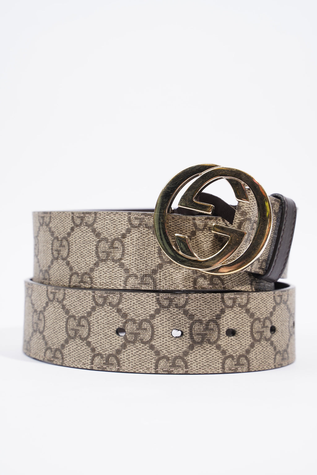 Gucci Interlocking G Belt GG Supreme Leather 95cm 34"