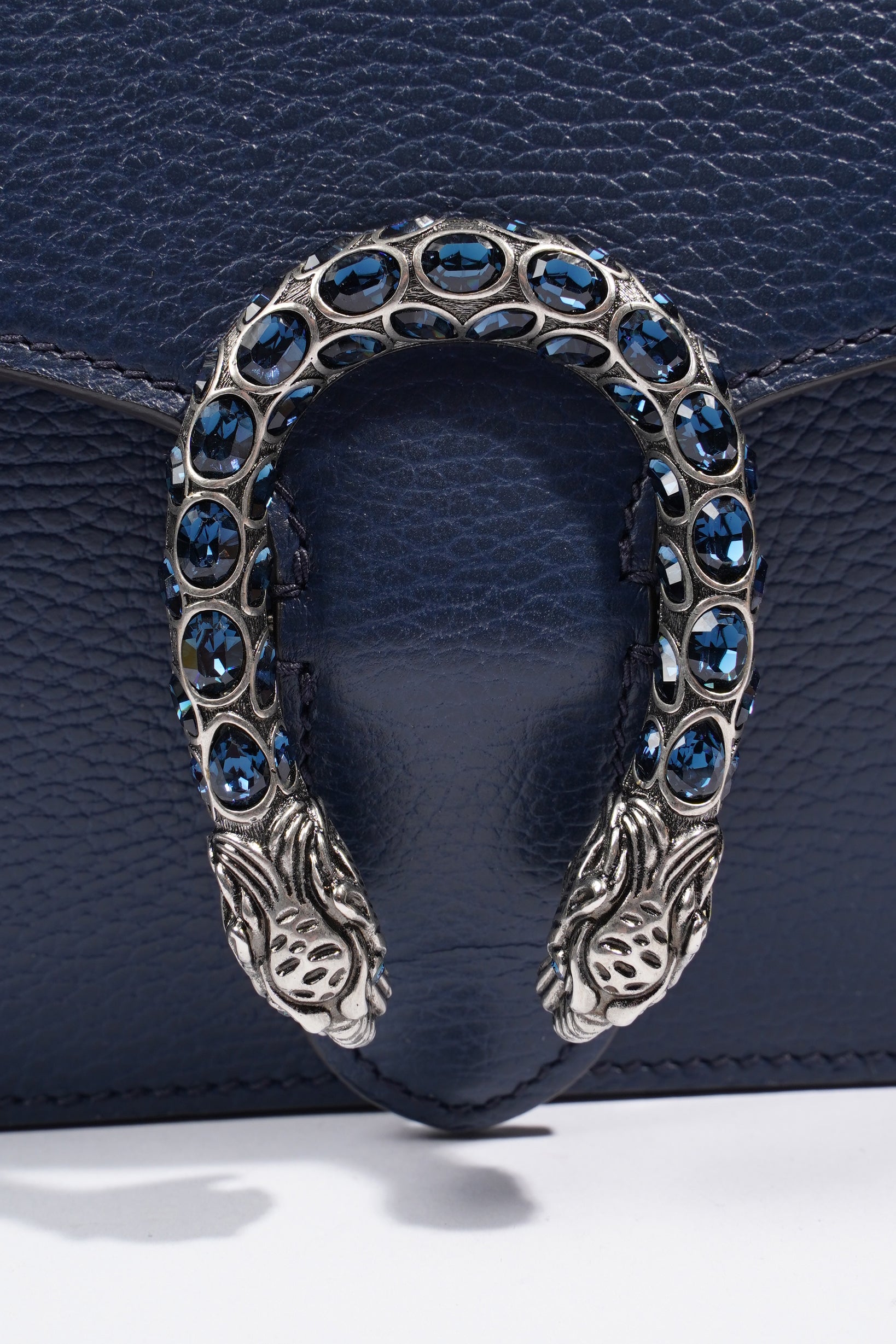Gucci Dionysus Navy Leather Small
