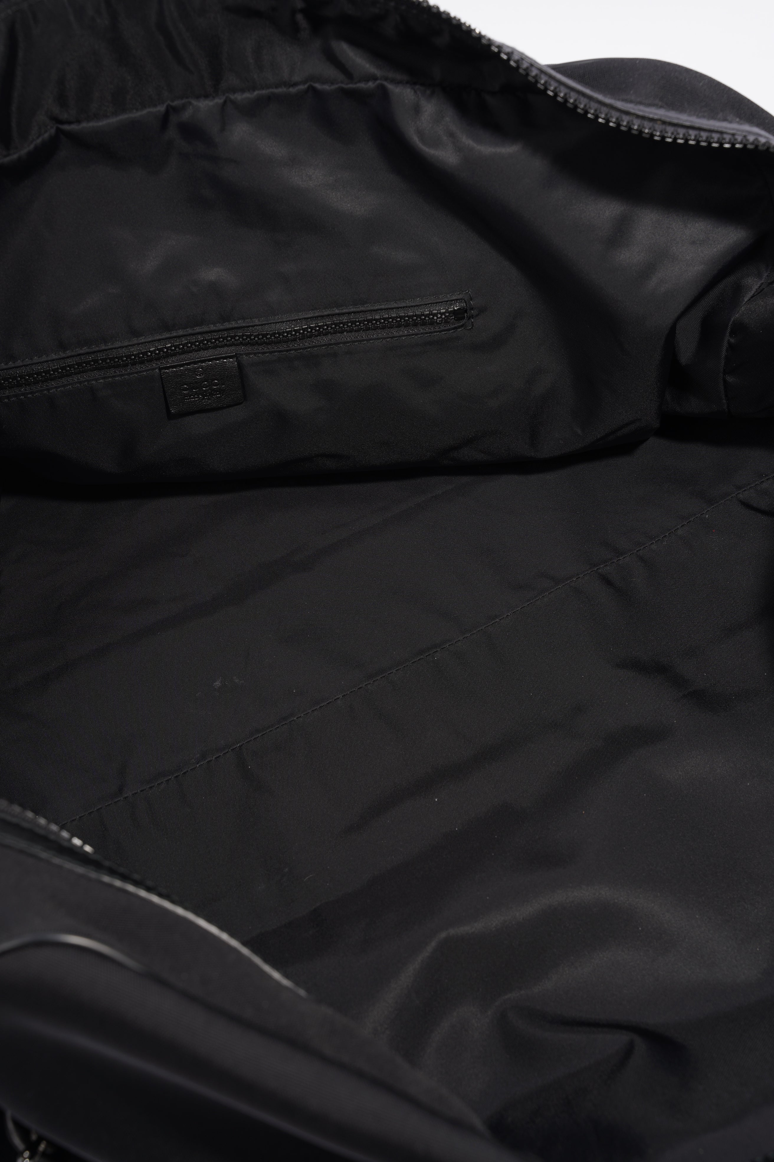 Gucci Parana Duffle Bag Black Canvas Large