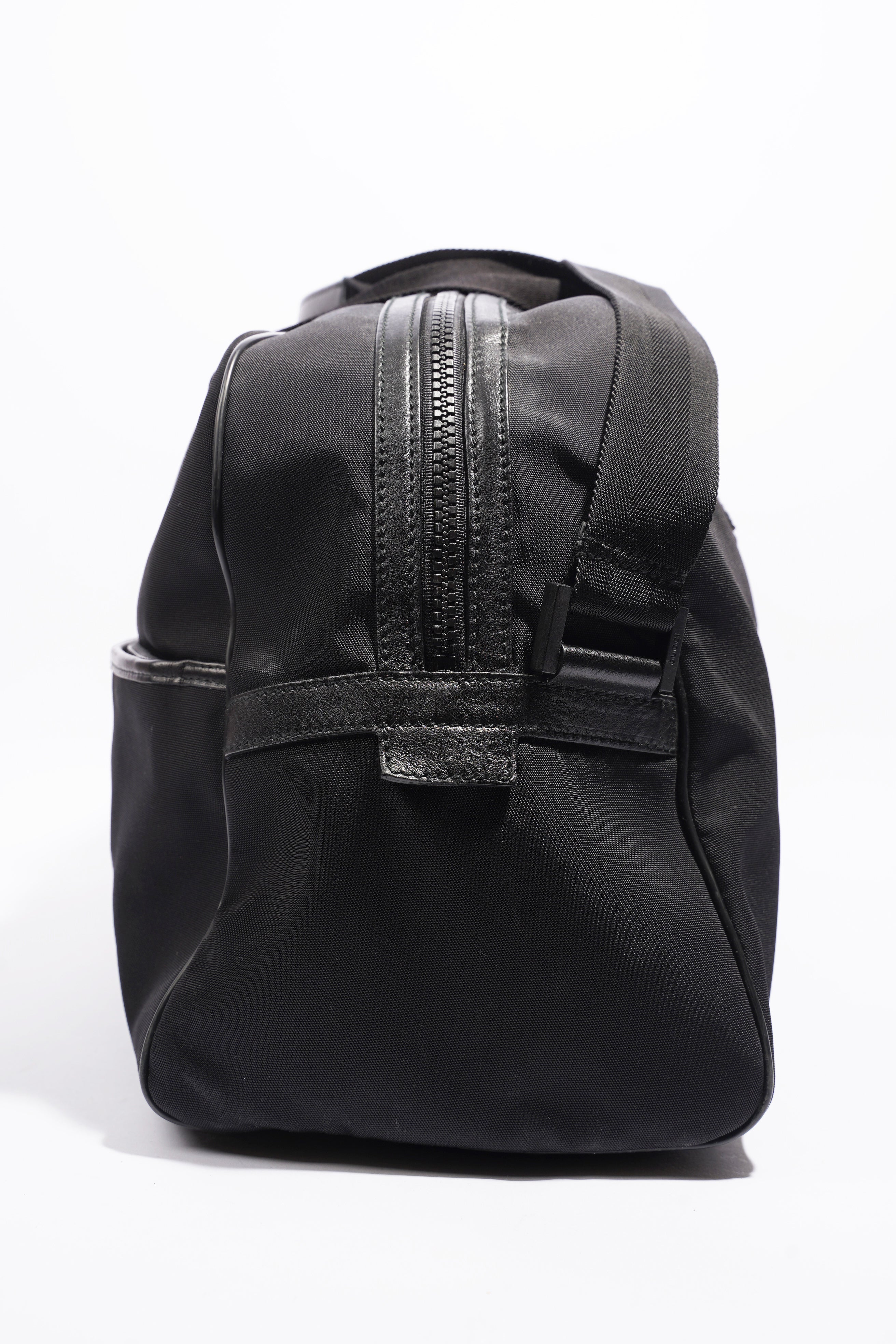 Gucci Parana Duffle Bag Black Canvas Large
