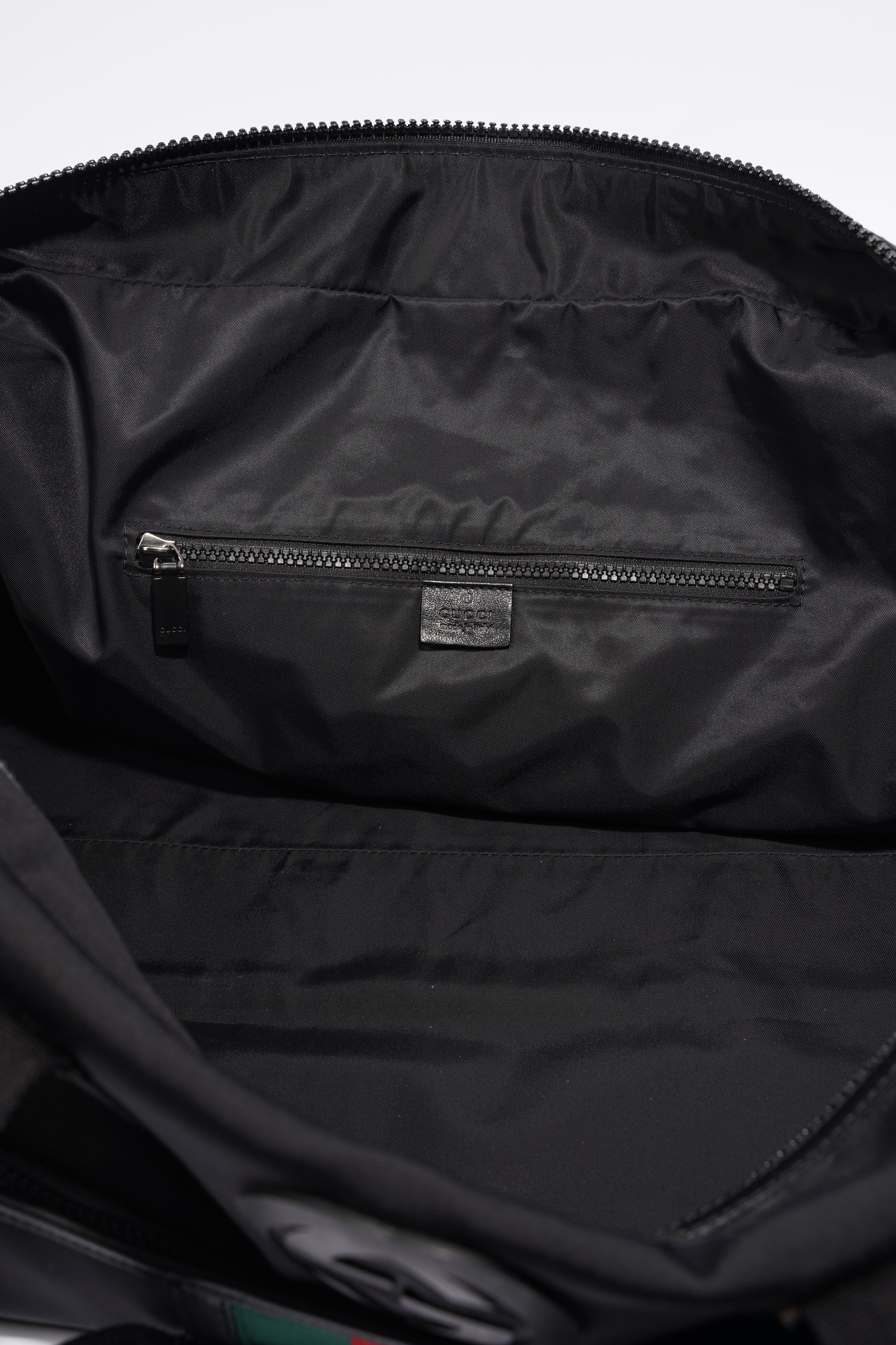Gucci Parana Duffle Bag Black Canvas Large