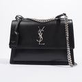 Saint Laurent Sunset Black Leather Medium
