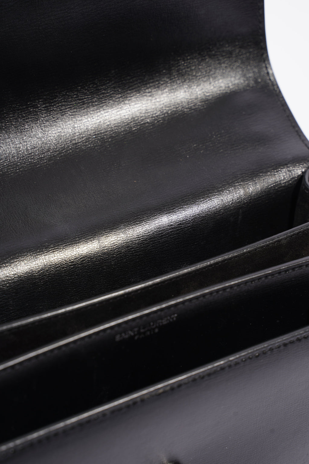 Saint Laurent Sunset Black Leather Medium
