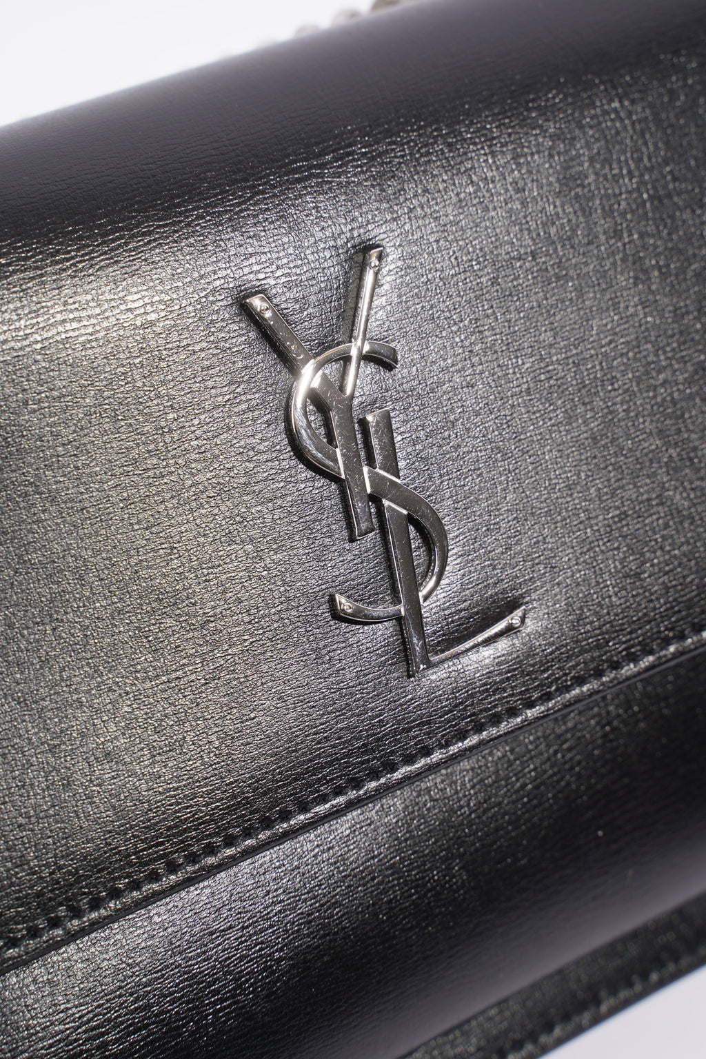 Saint Laurent Sunset Black Leather Medium