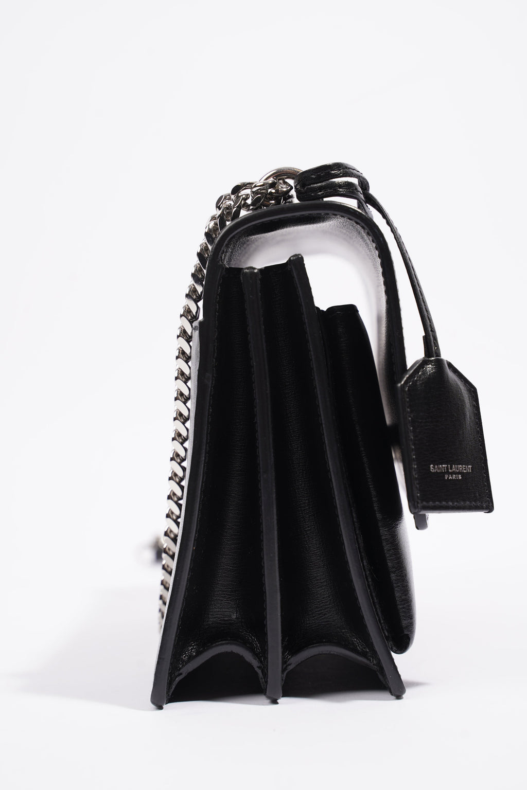 Saint Laurent Sunset Black Leather Medium