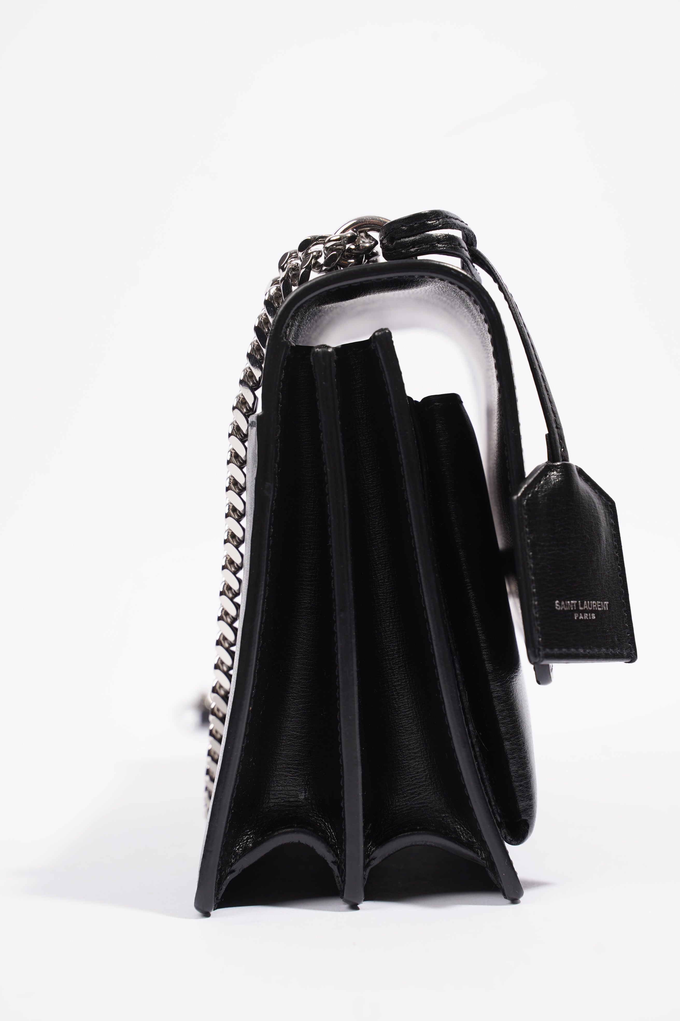 Saint Laurent Sunset Black Leather Medium