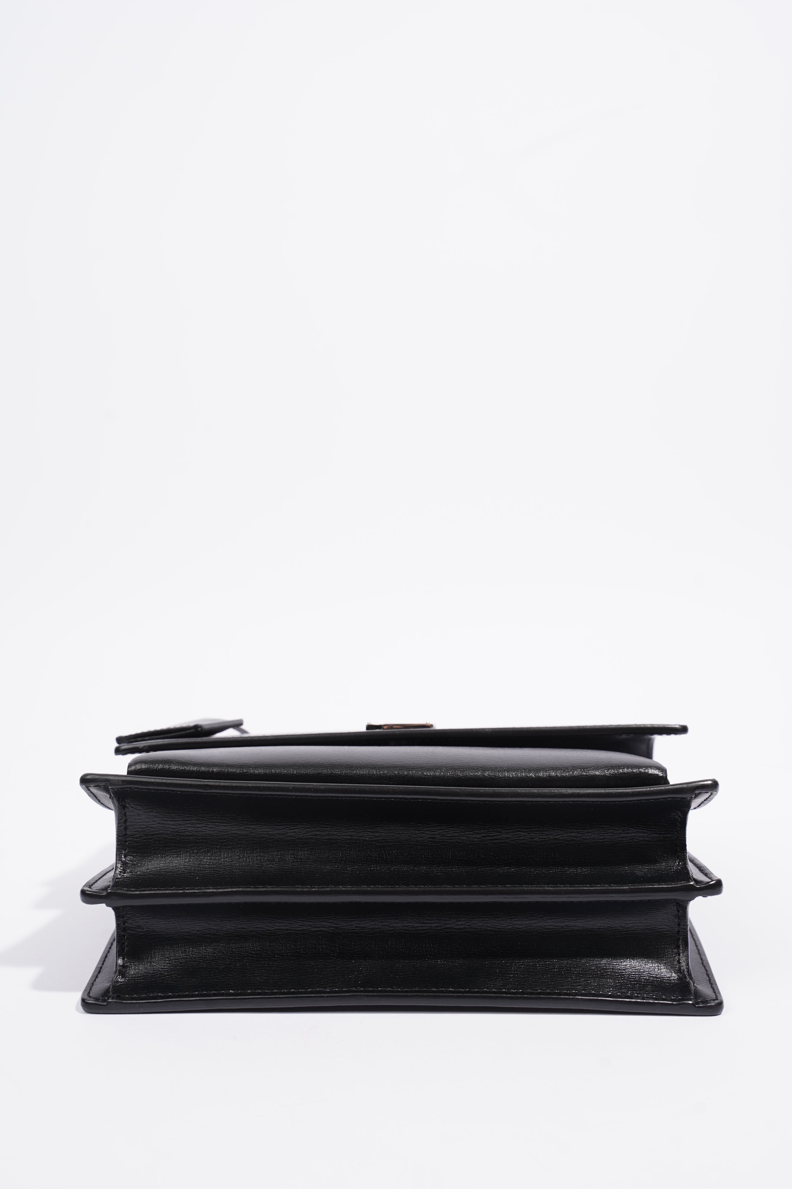 Saint Laurent Sunset Black Leather Medium