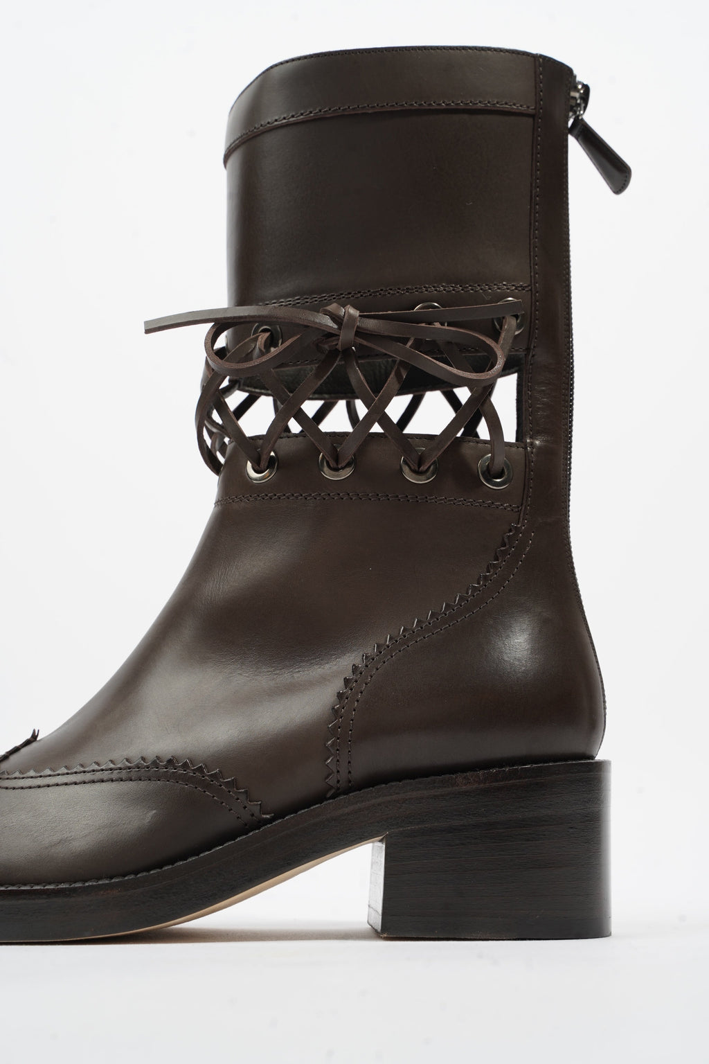 Chanel Short Boots Black Calfskin Leather EU 37 UK 4