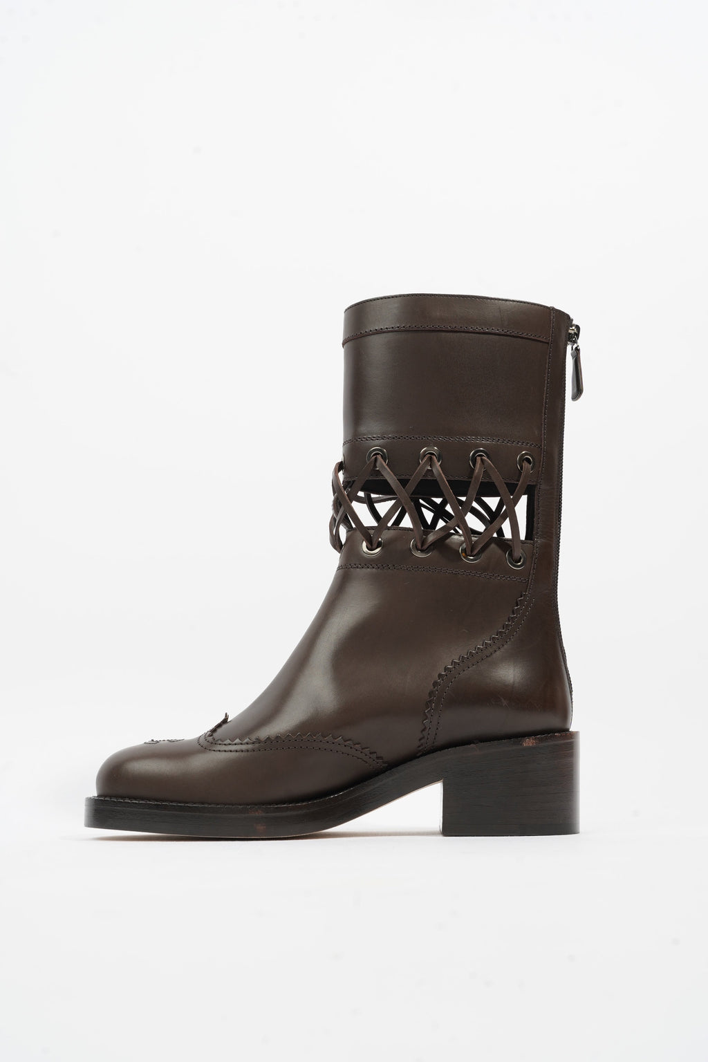 Chanel Short Boots Black Calfskin Leather EU 37 UK 4