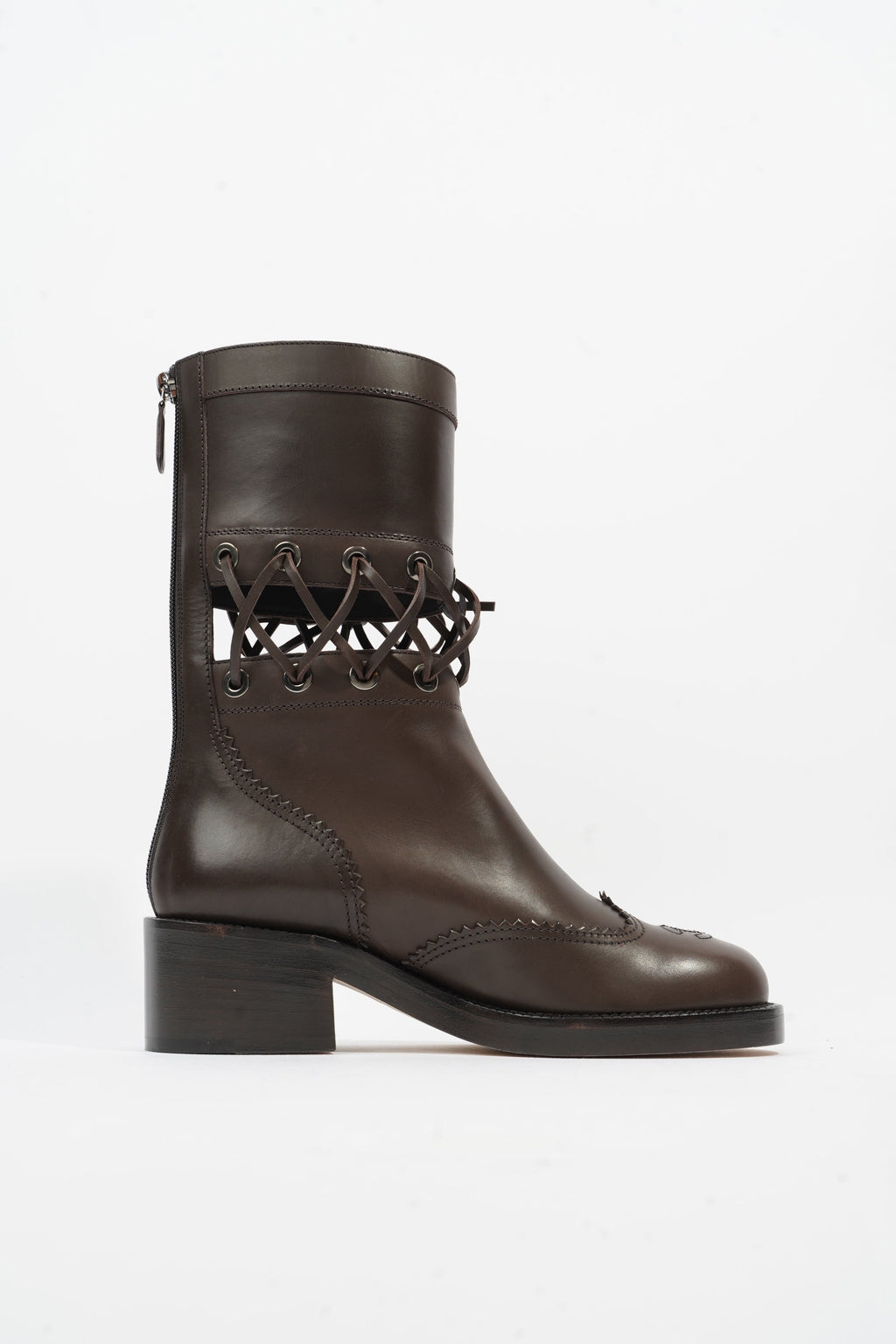 Chanel Short Boots Black Calfskin Leather EU 37 UK 4