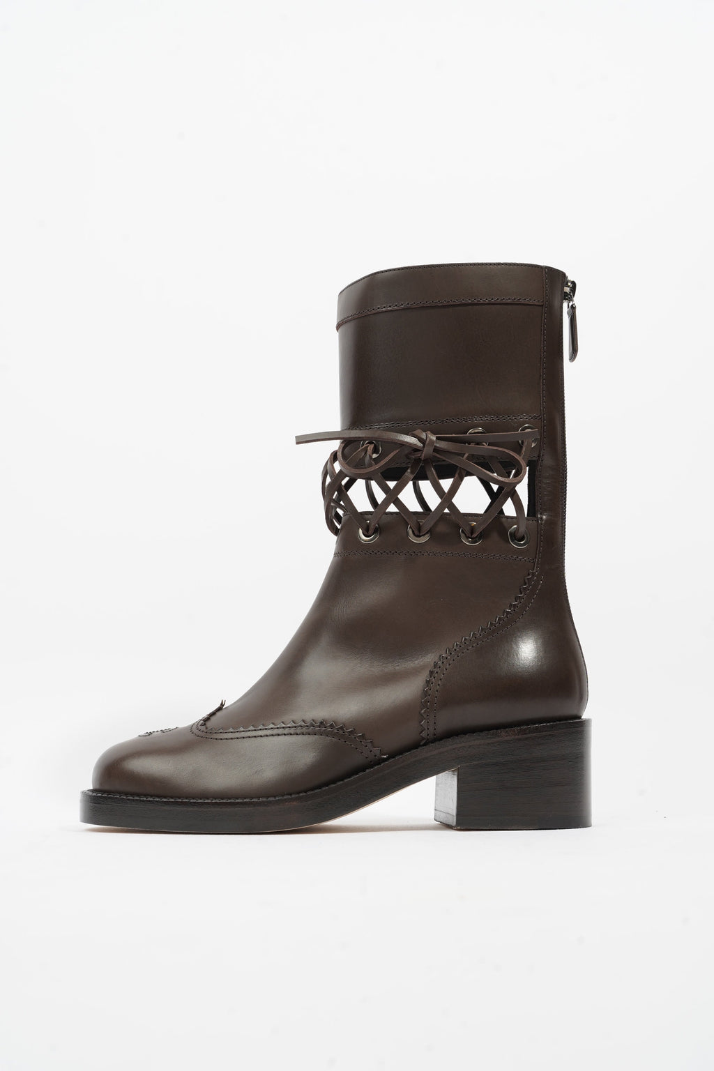 Chanel Short Boots Black Calfskin Leather EU 37 UK 4