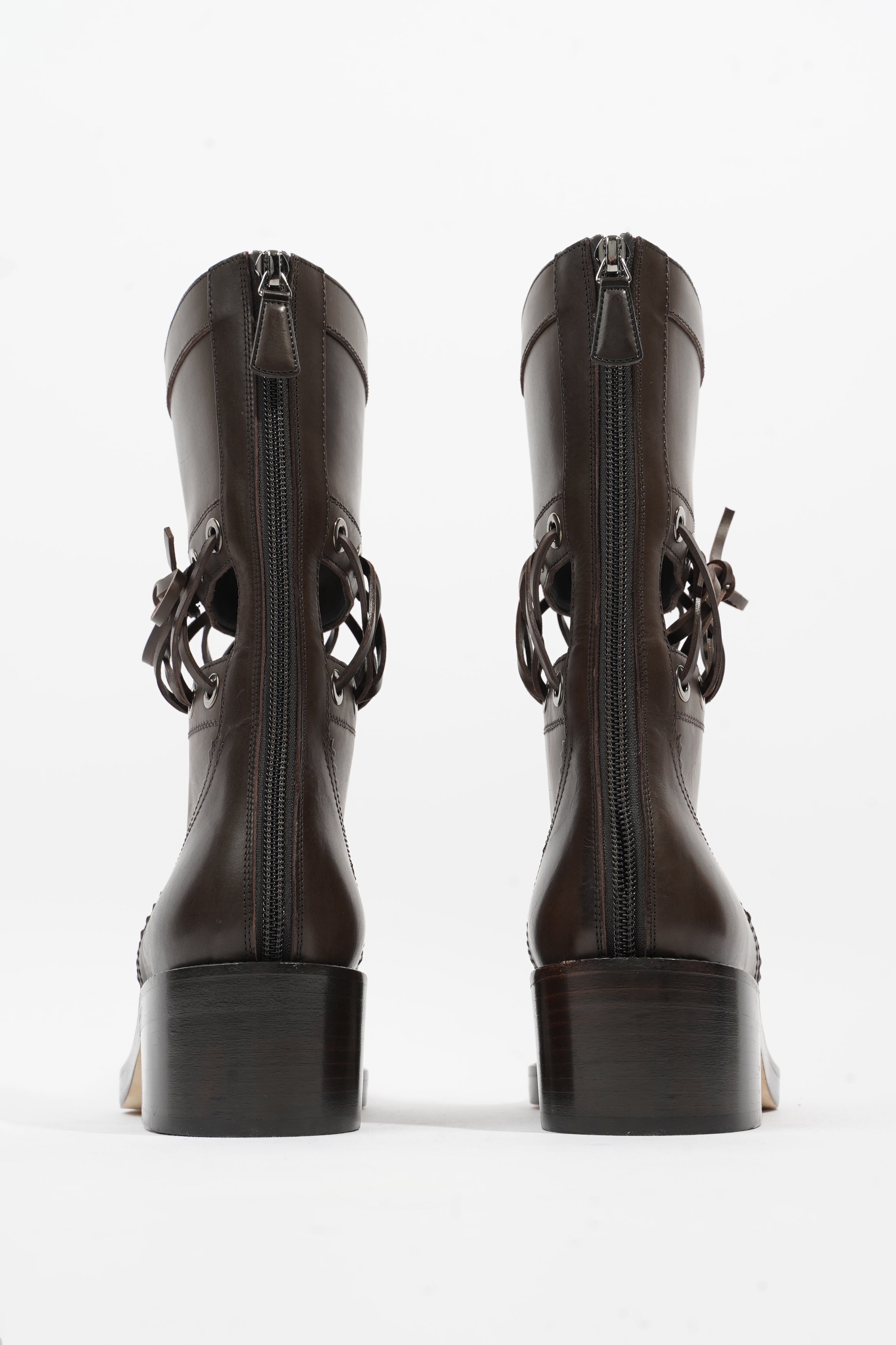 Chanel Short Boots Black Calfskin Leather EU 37 UK 4