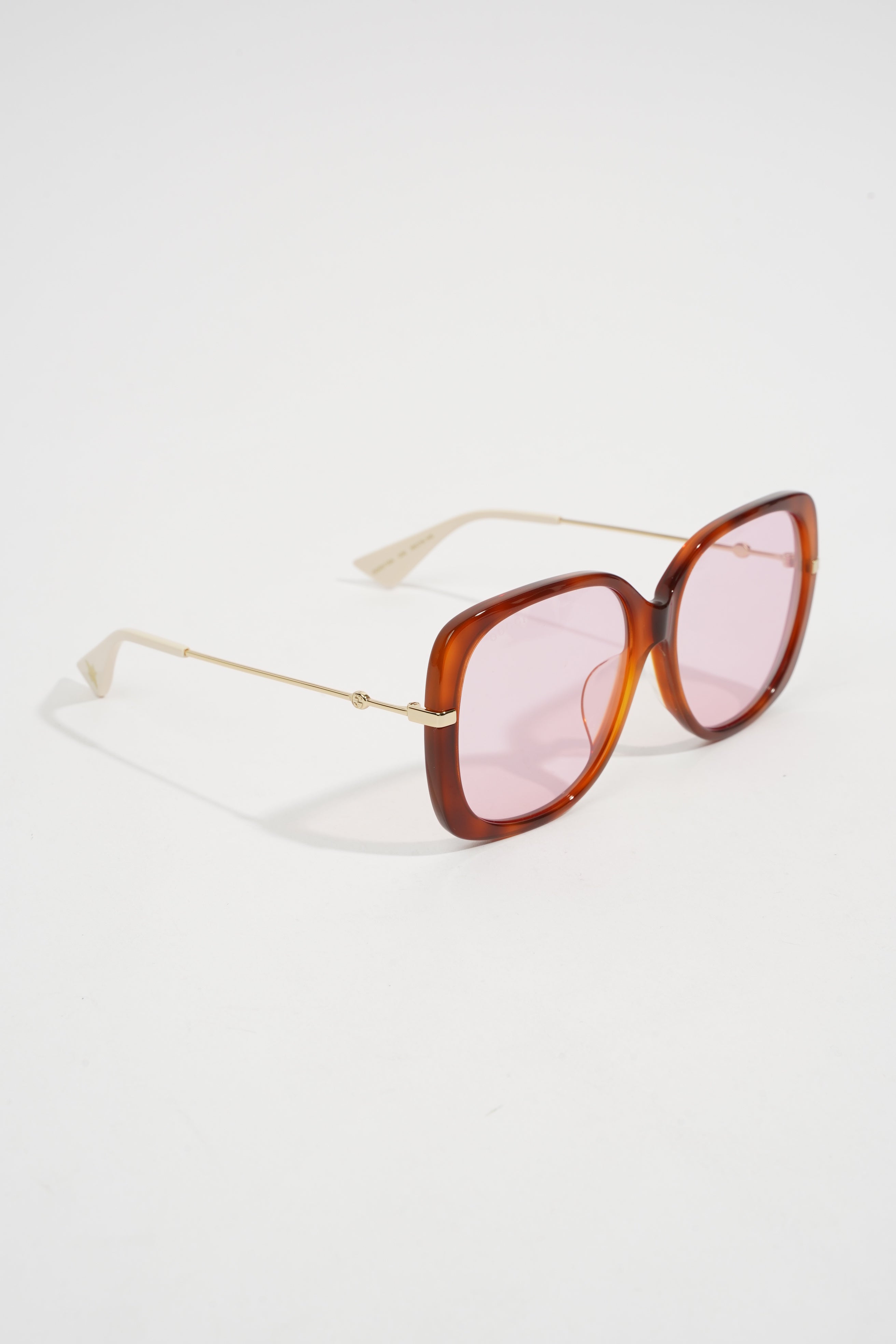 Gucci GG0511SA Sunglasses Pink / White Acetate 145mm
