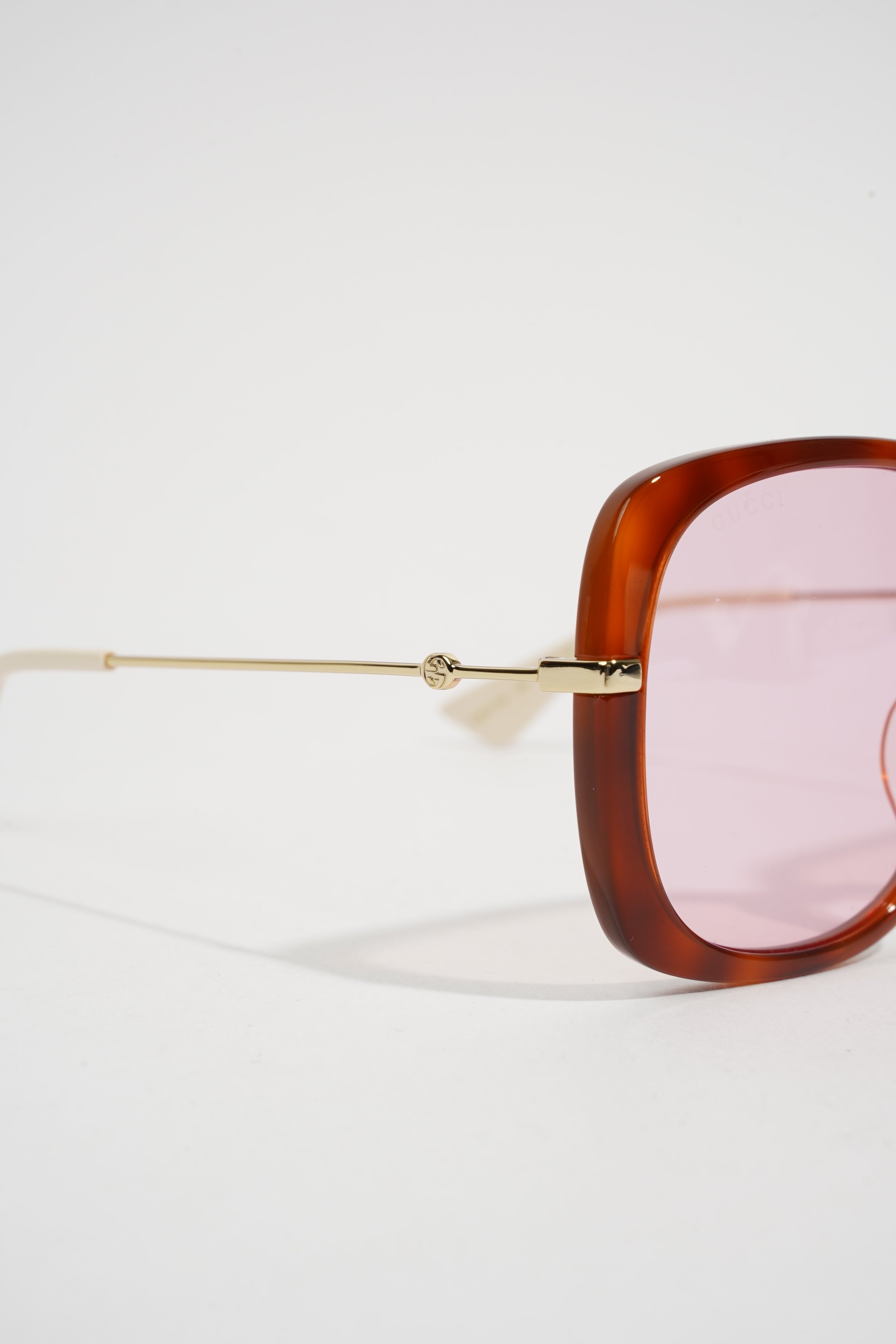 Gucci GG0511SA Sunglasses Pink / White Acetate 145mm
