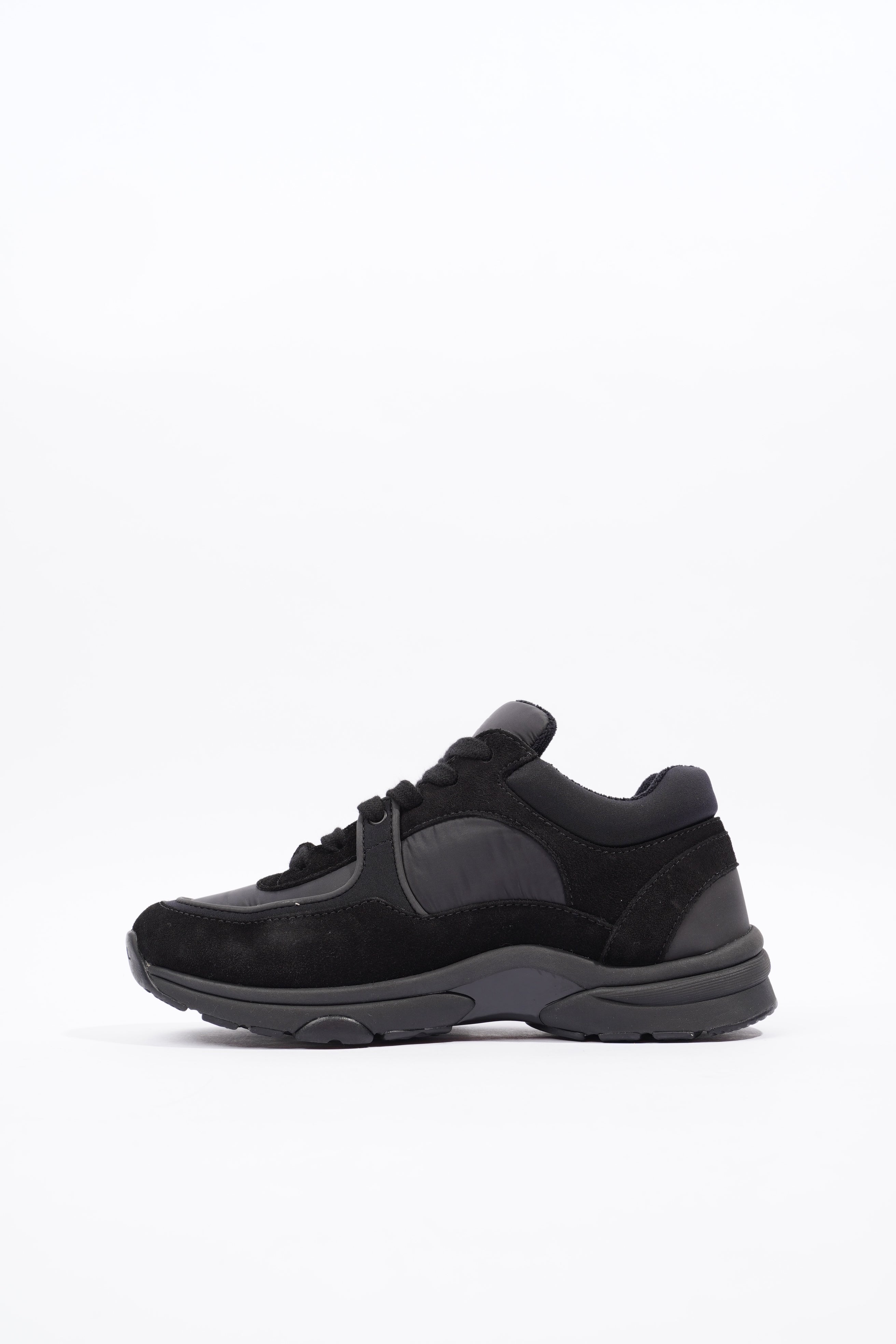 Chanel CC Runners Black Suede EU 36 UK 3