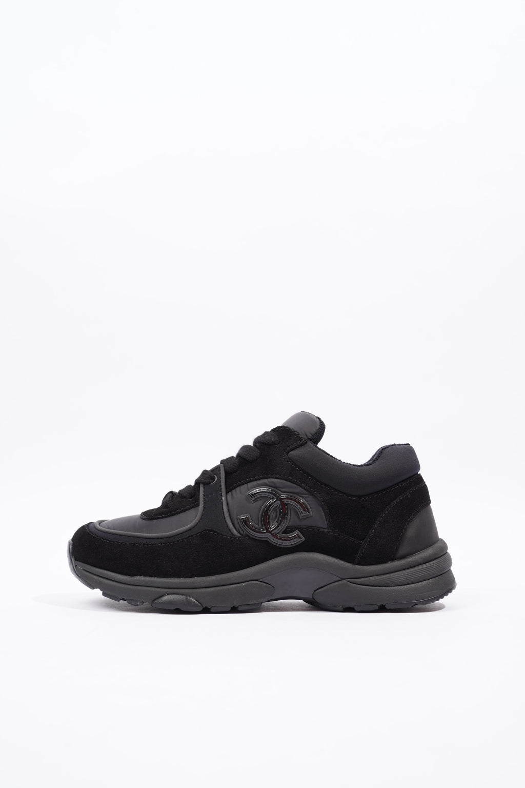 Chanel CC Runners Black Suede EU 36 UK 3