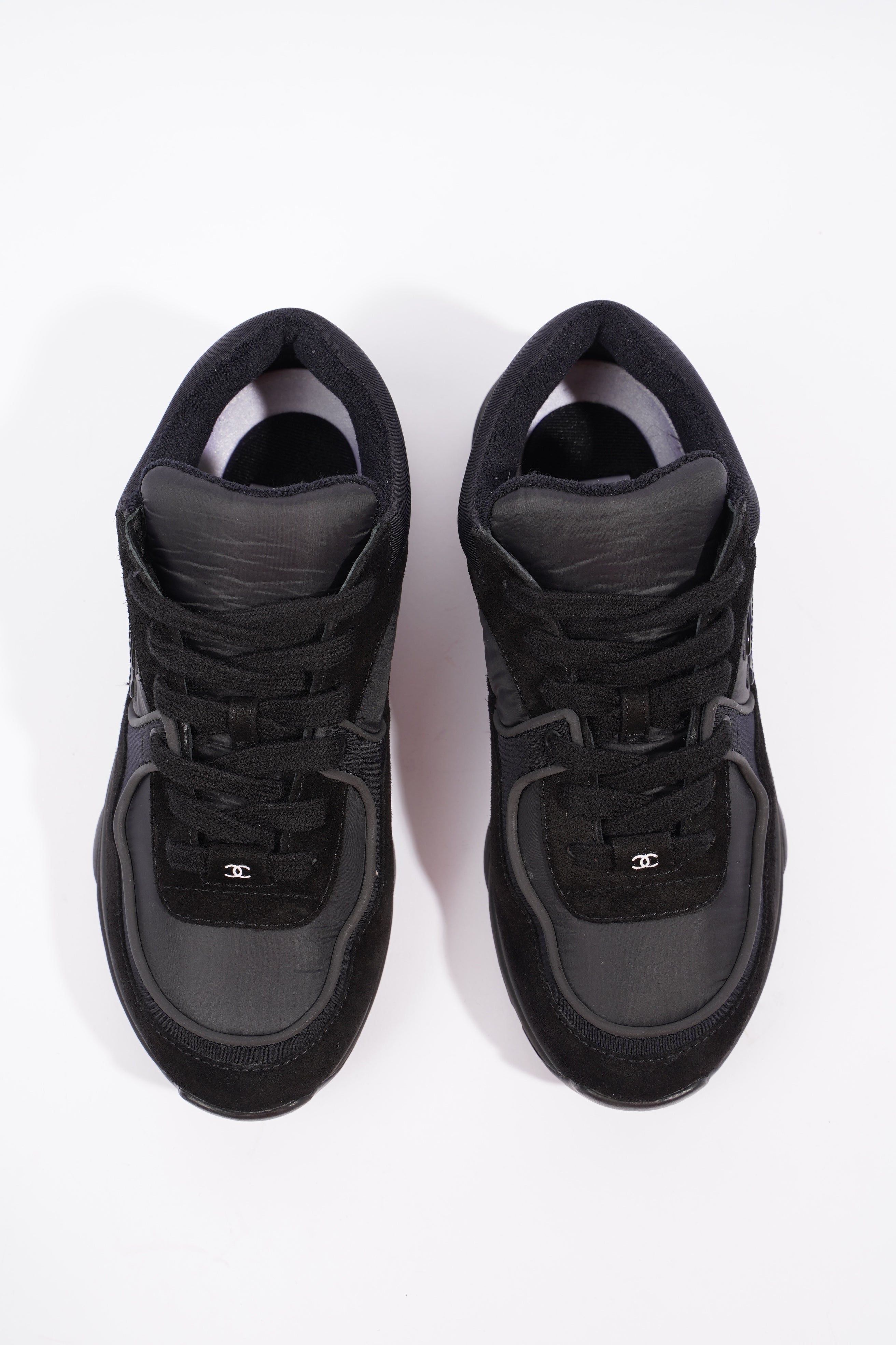 Chanel CC Runners Black Suede EU 36 UK 3