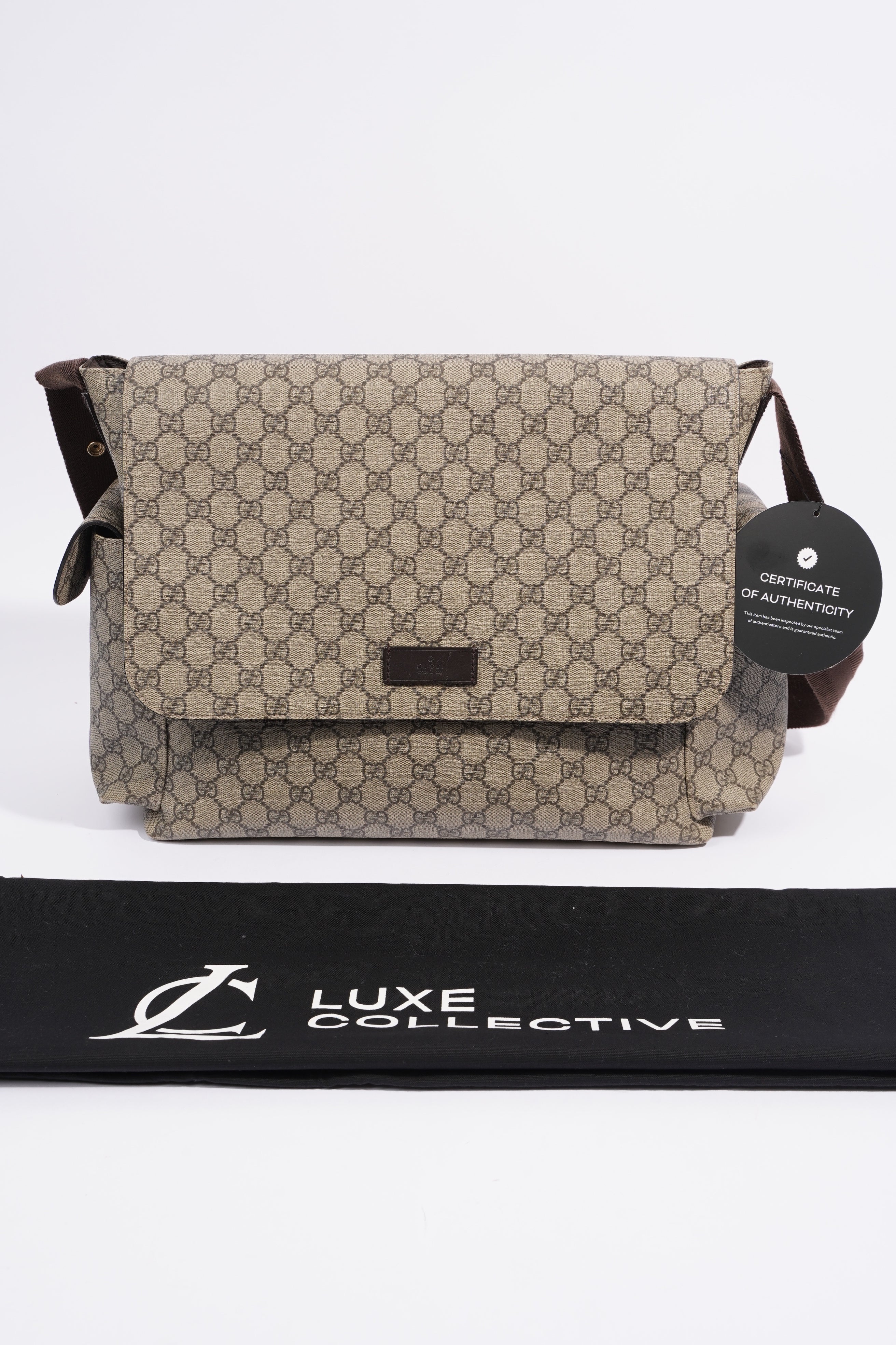 Gucci Baby Changing Bag GG Supreme Coated Canvas