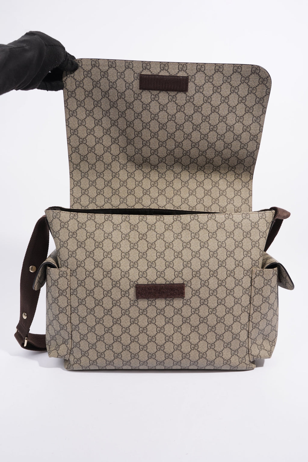 Gucci Baby Changing Bag GG Supreme Coated Canvas