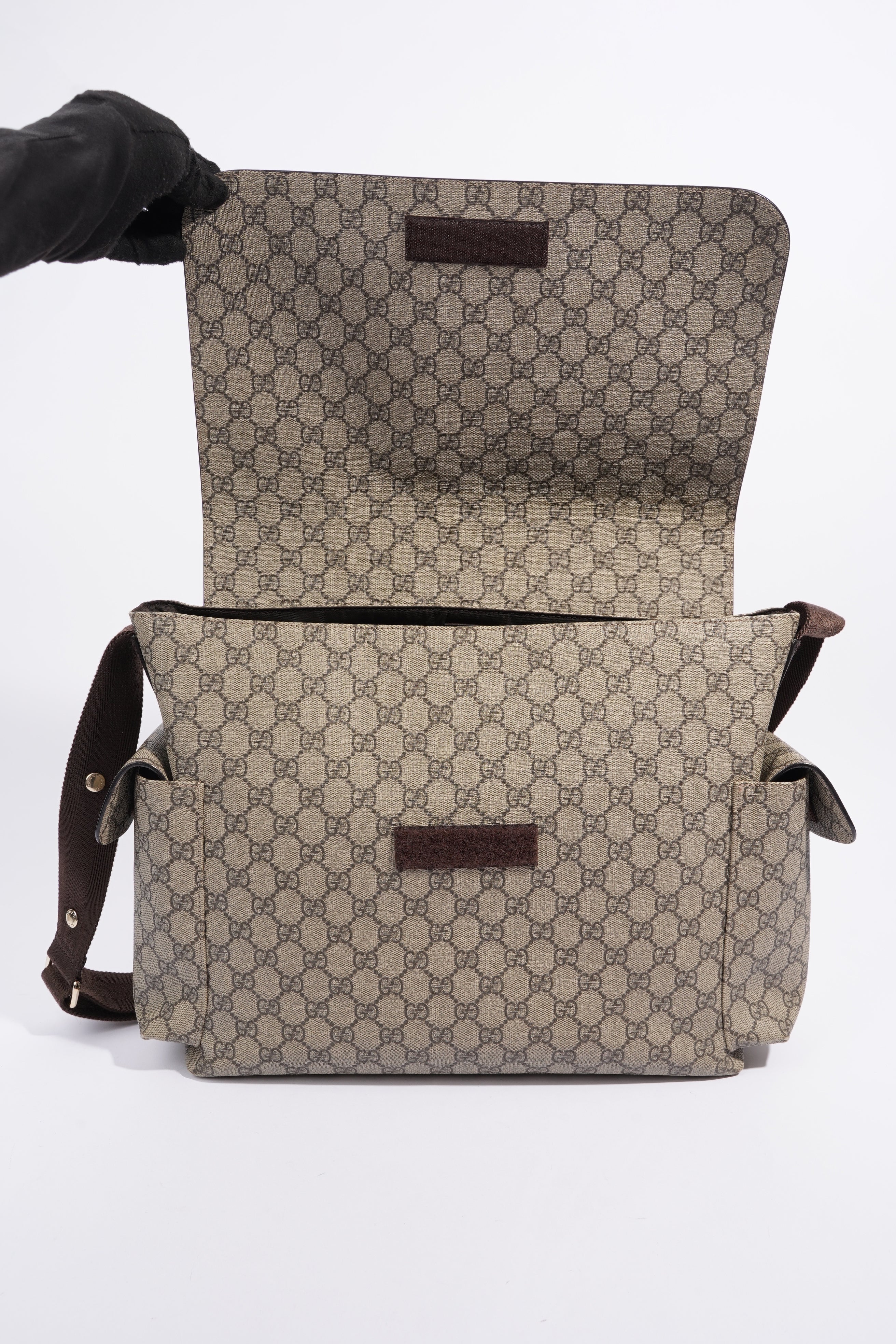 Gucci Baby Changing Bag GG Supreme Coated Canvas