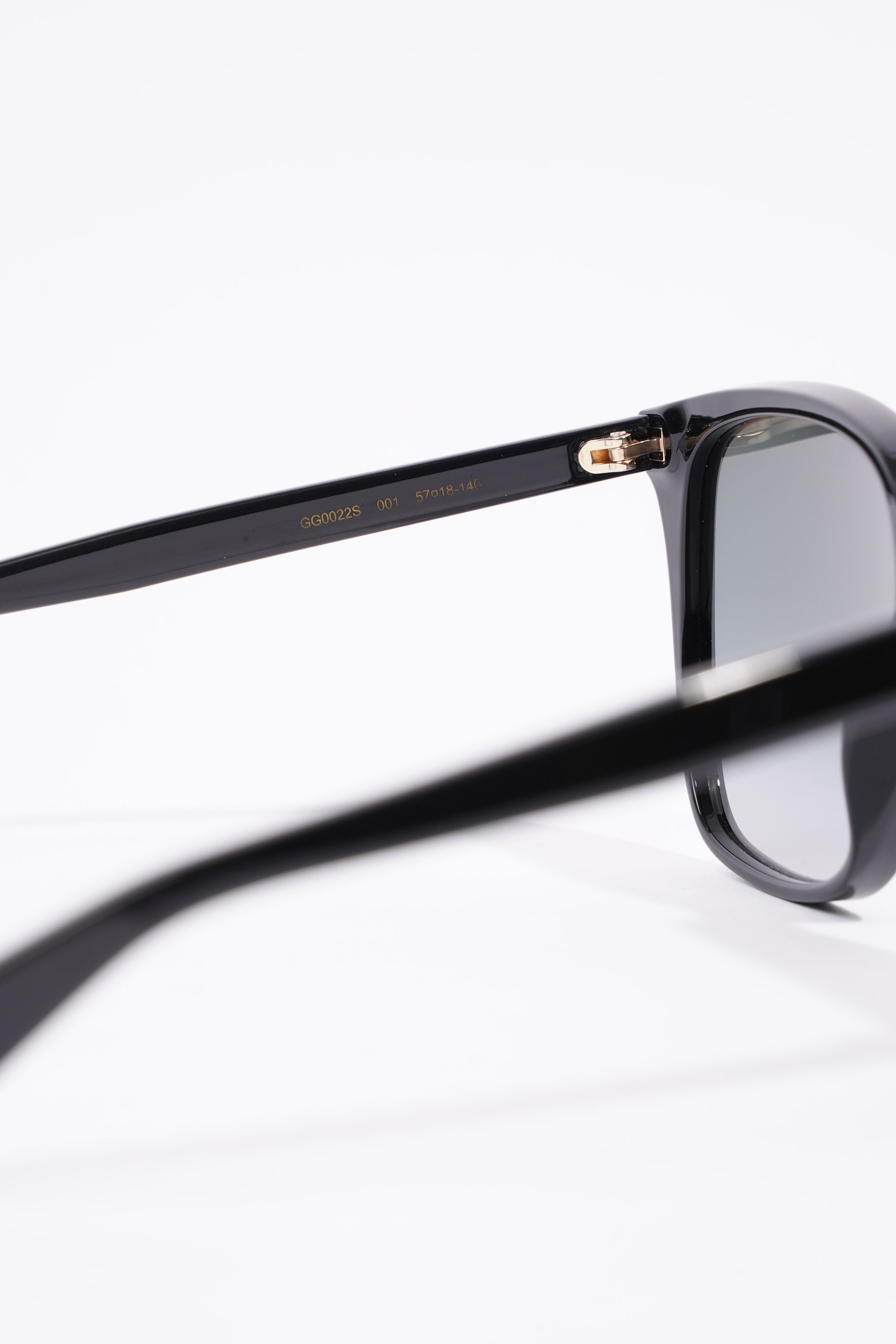 Gucci GG0022S Sunglasses Black Acetate 140