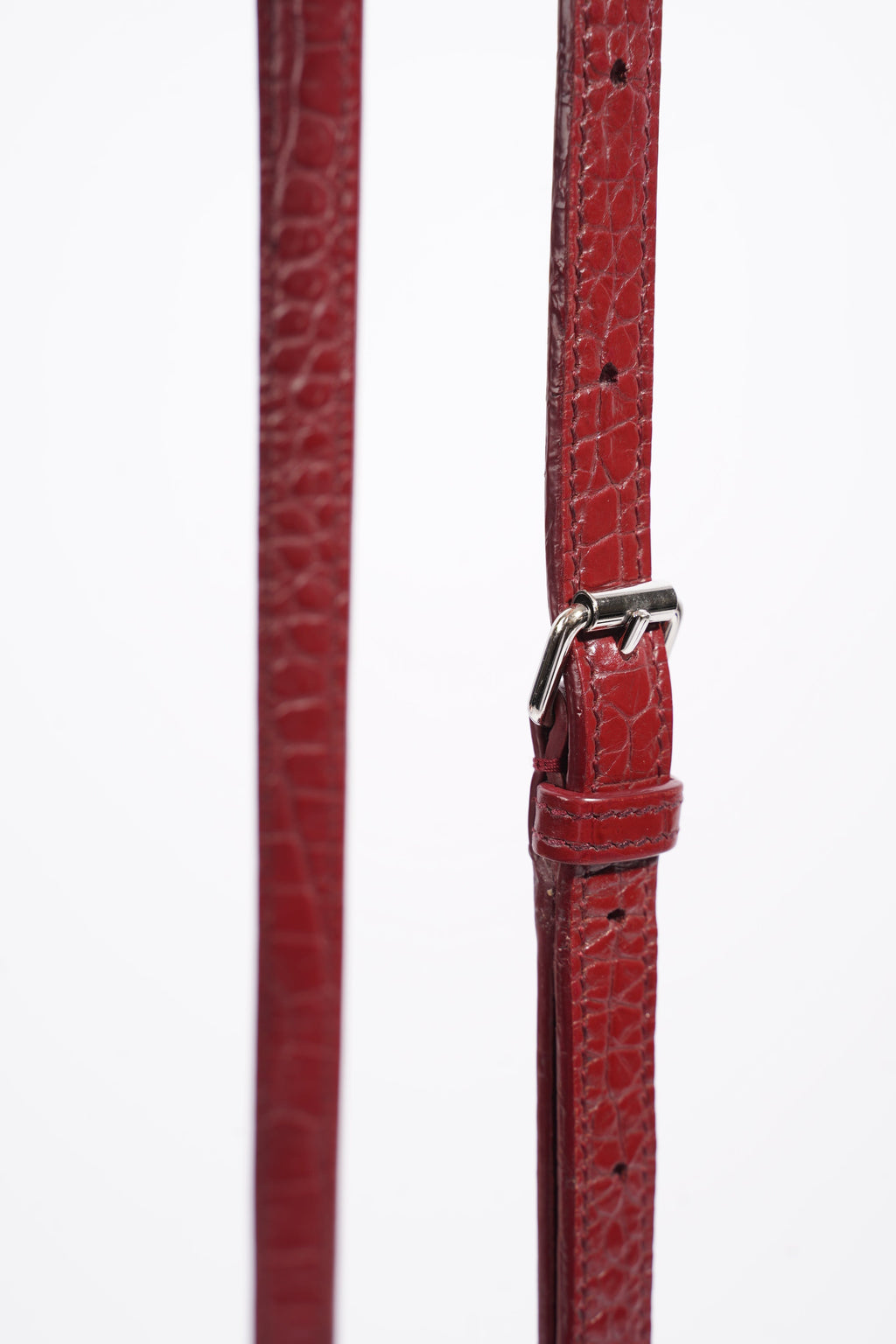 Saint Laurent Sac De Jour Nano Burgundy Embossed Leather