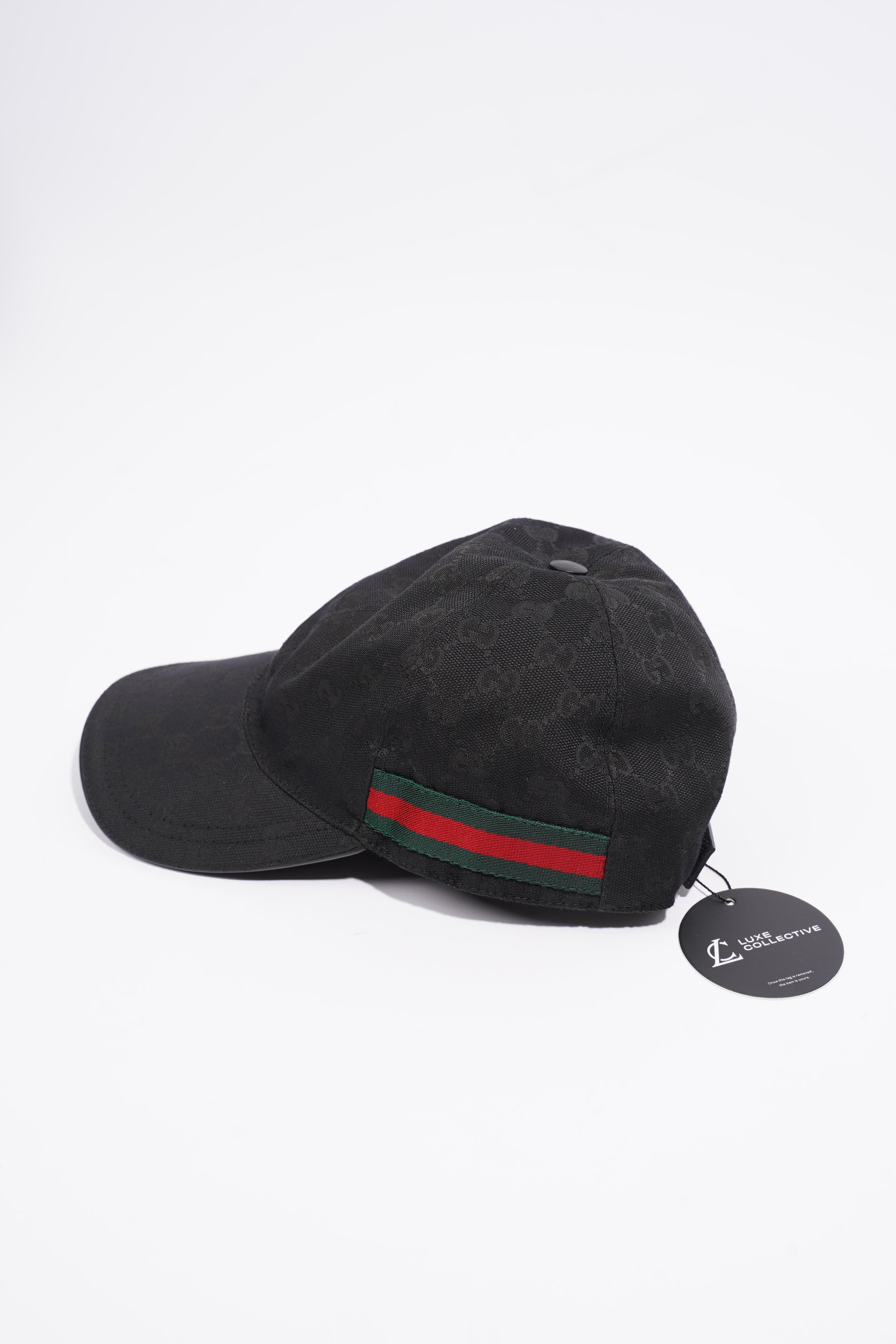Gucci Original GG Cap Black / Gucci Stripe Cotton Medium