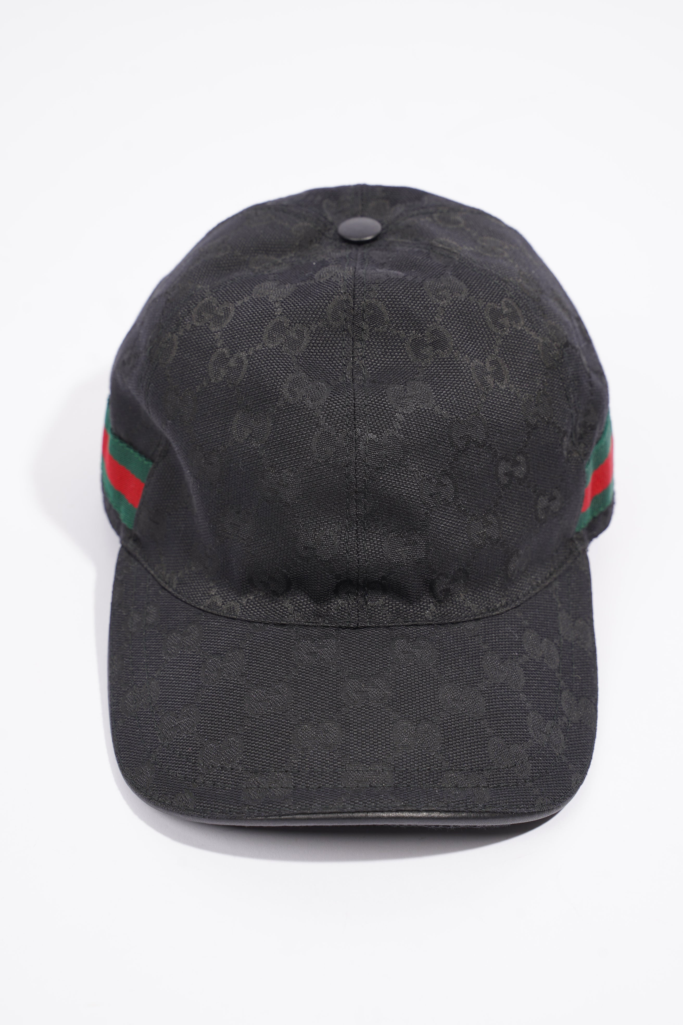 Gucci Original GG Cap Black / Gucci Stripe Cotton Medium
