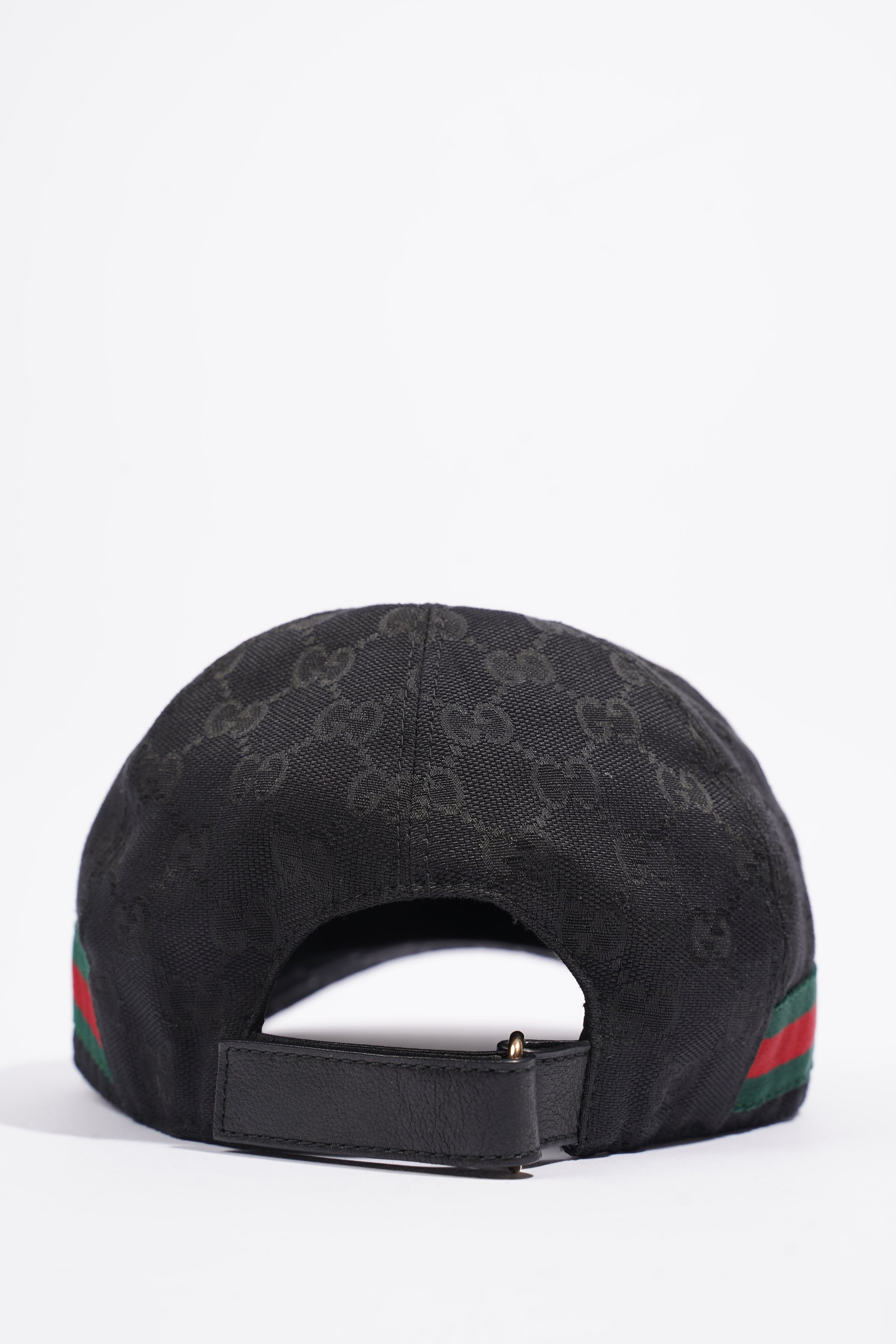 Gucci Original GG Cap Black / Gucci Stripe Cotton Medium