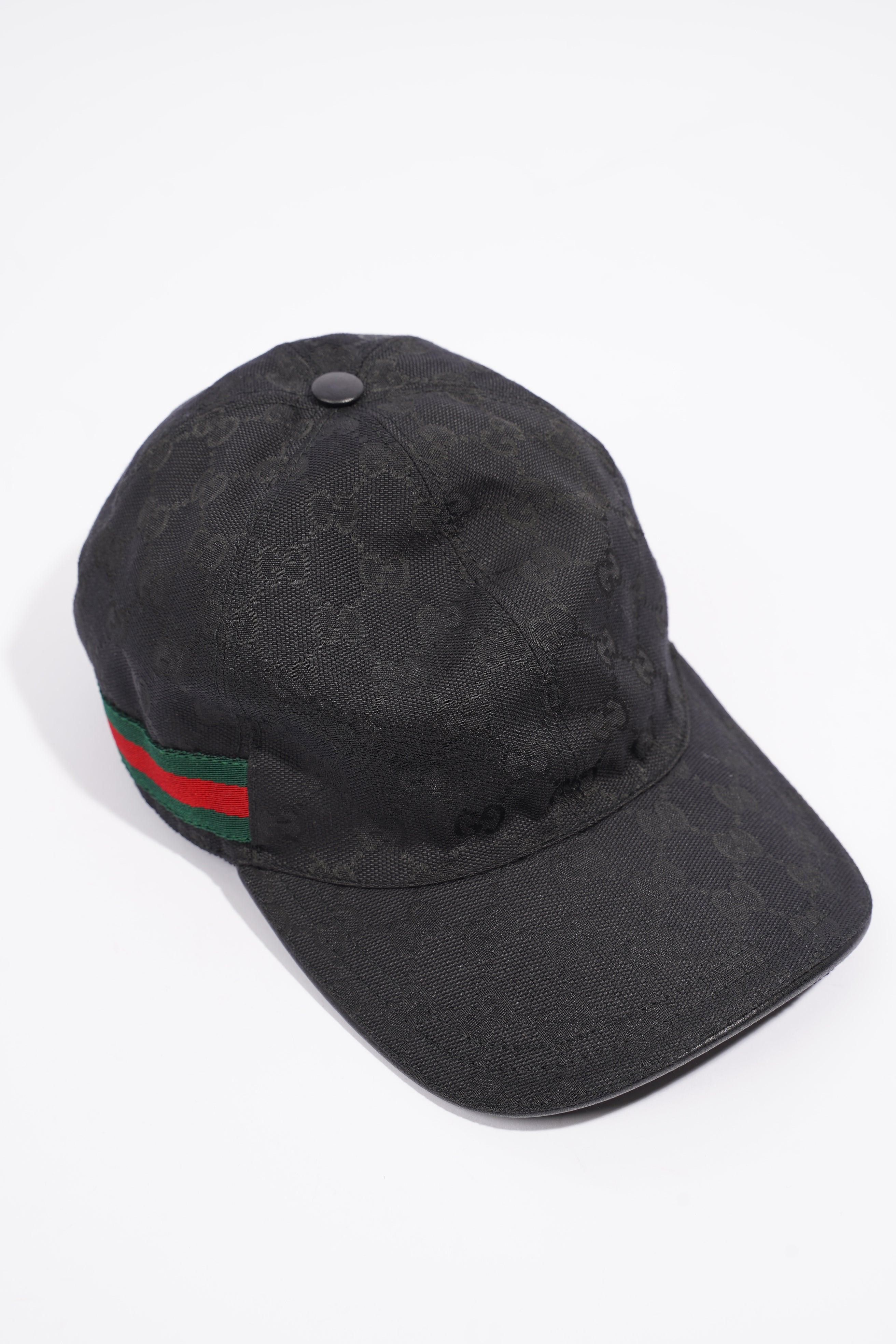 Gucci Original GG Cap Black / Gucci Stripe Cotton Medium