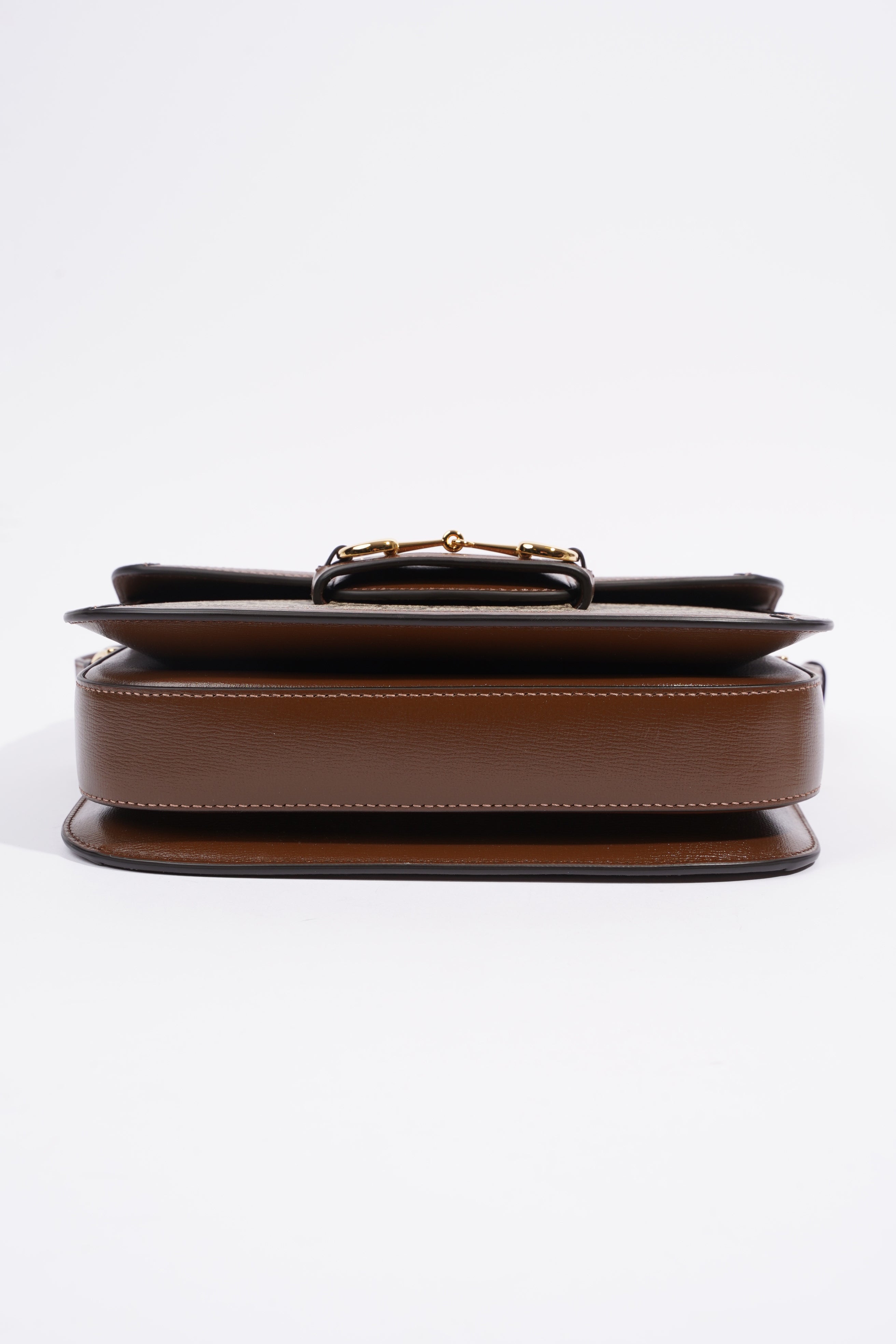 Gucci Horsebit 1955 Shoulder Bag Supreme / Brown Coated Canvas
