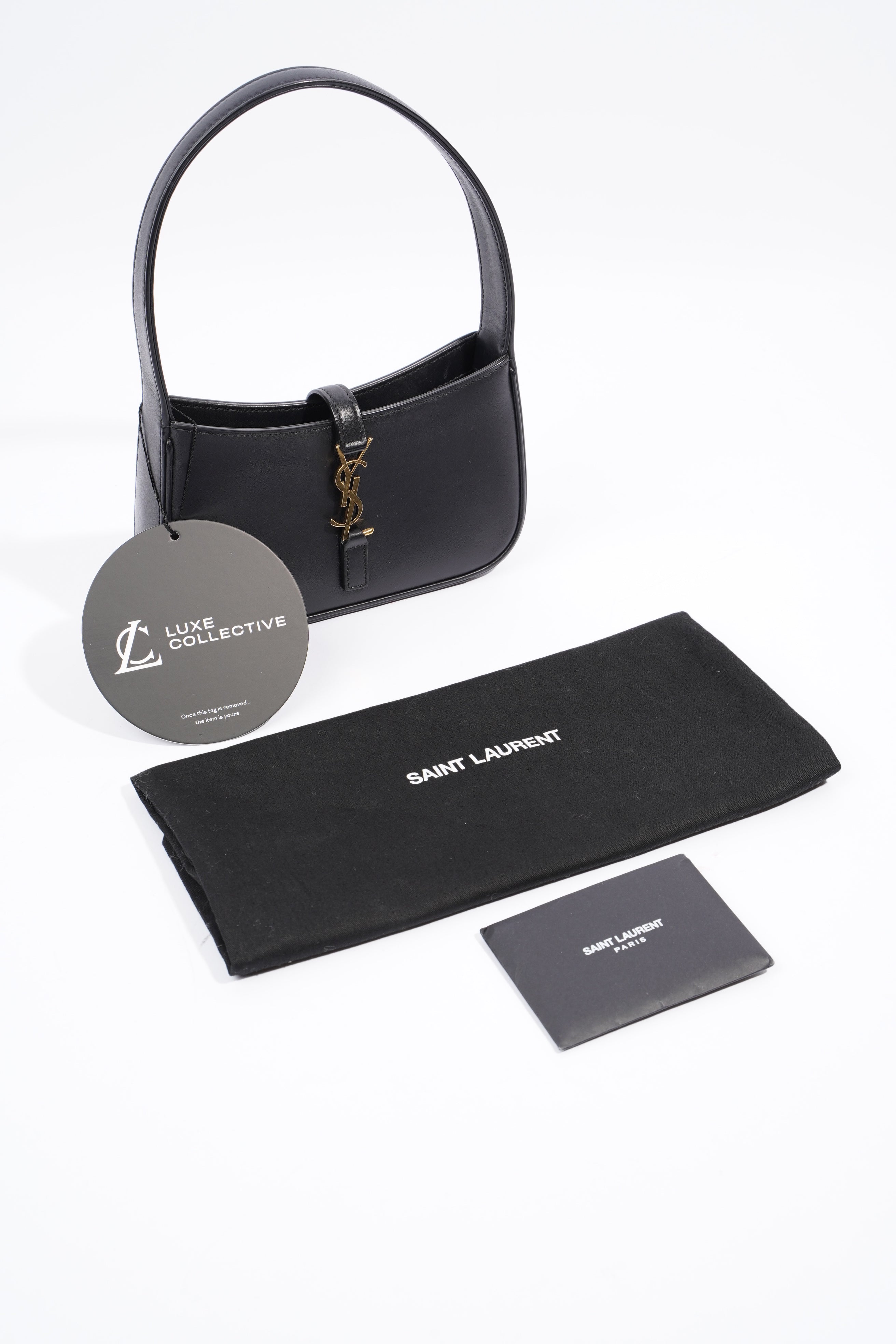Saint Laurent Le 5 A 7 Mini Black Leather