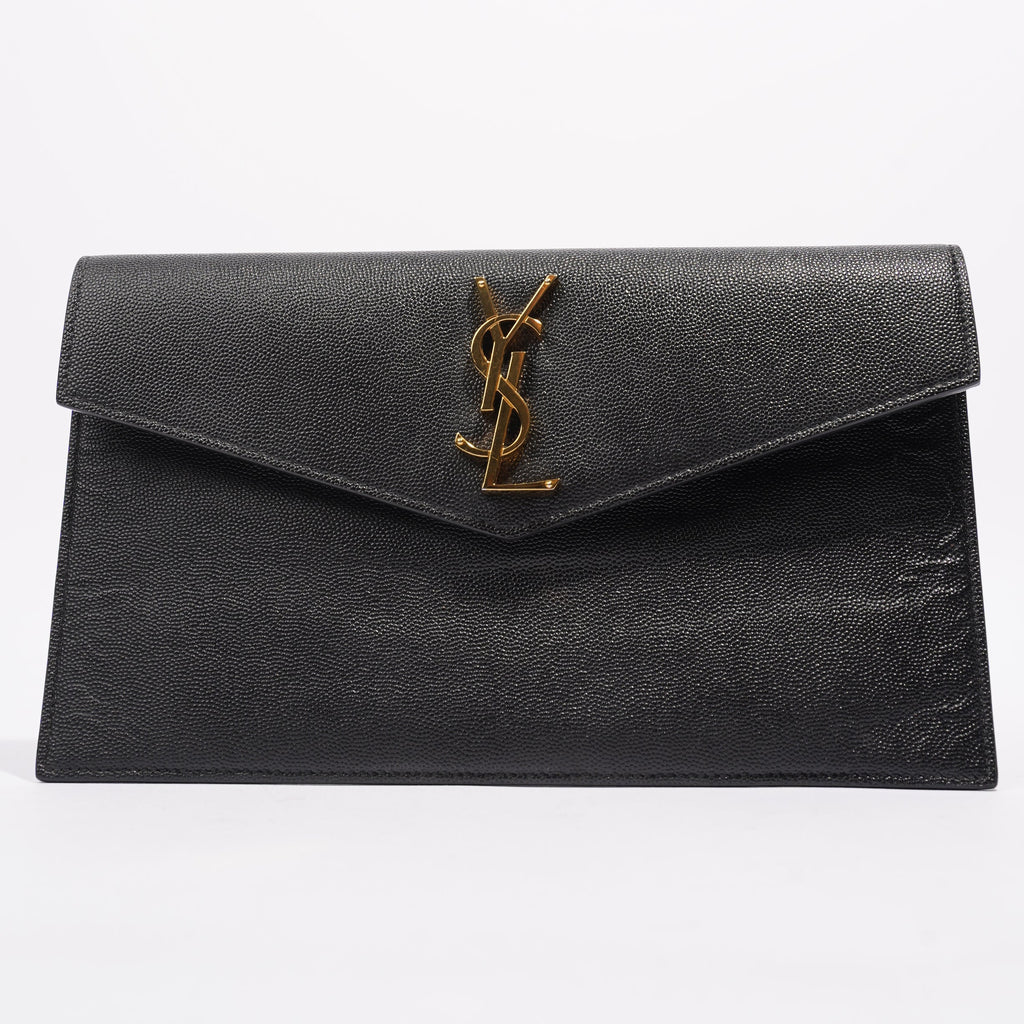 Saint Laurent Uptown Pouch Black Leather