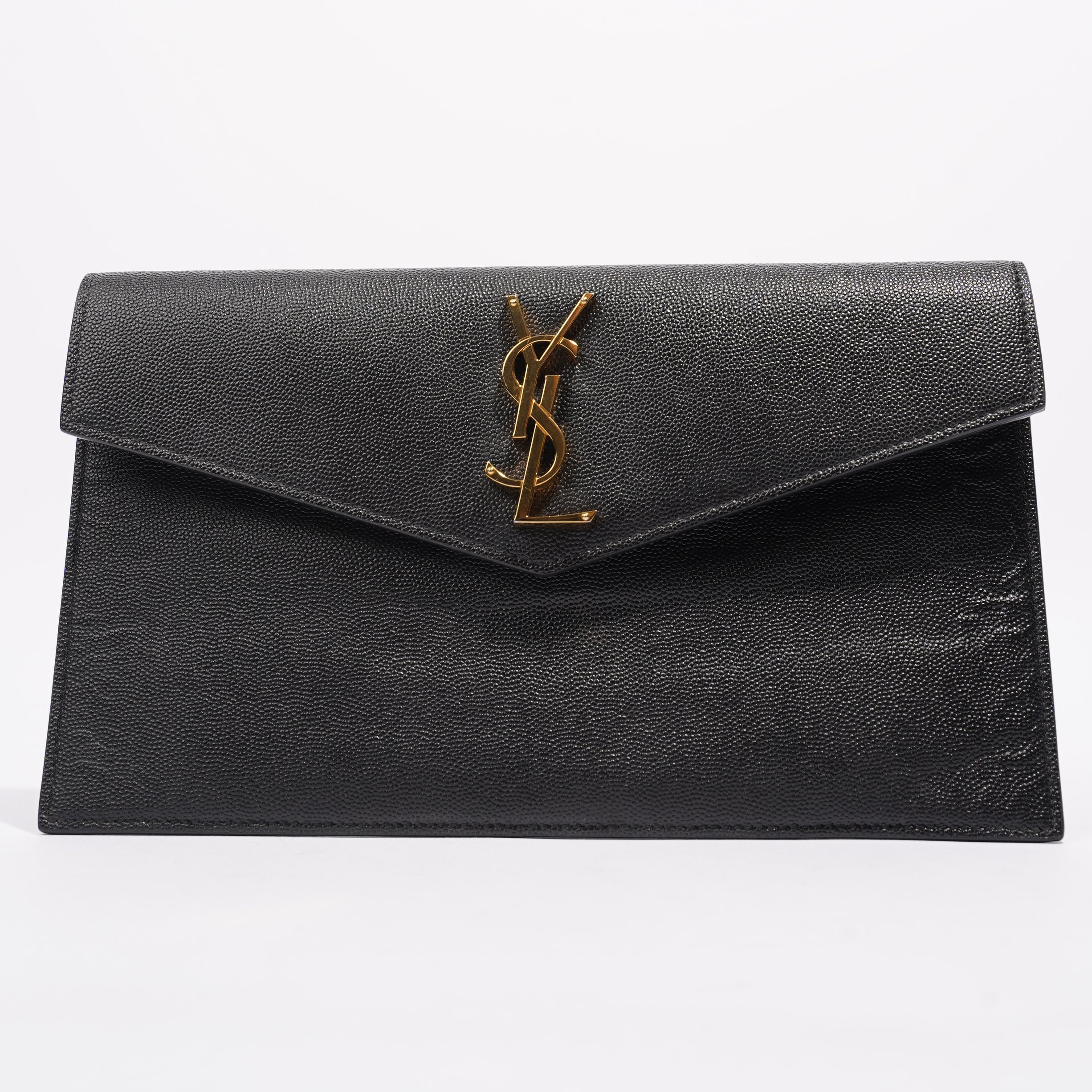 Saint Laurent Uptown Pouch Black Leather