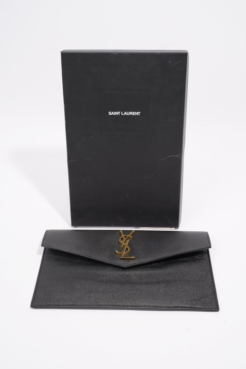 Saint Laurent Uptown Pouch Black Leather