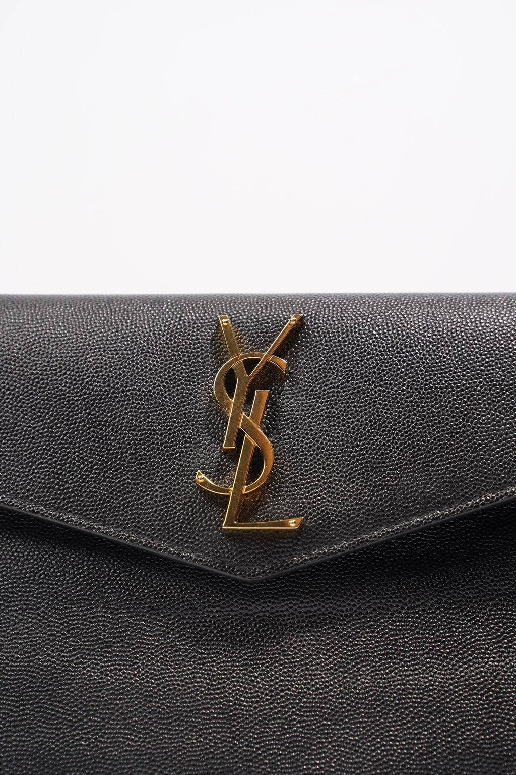 Saint Laurent Uptown Pouch Black Leather