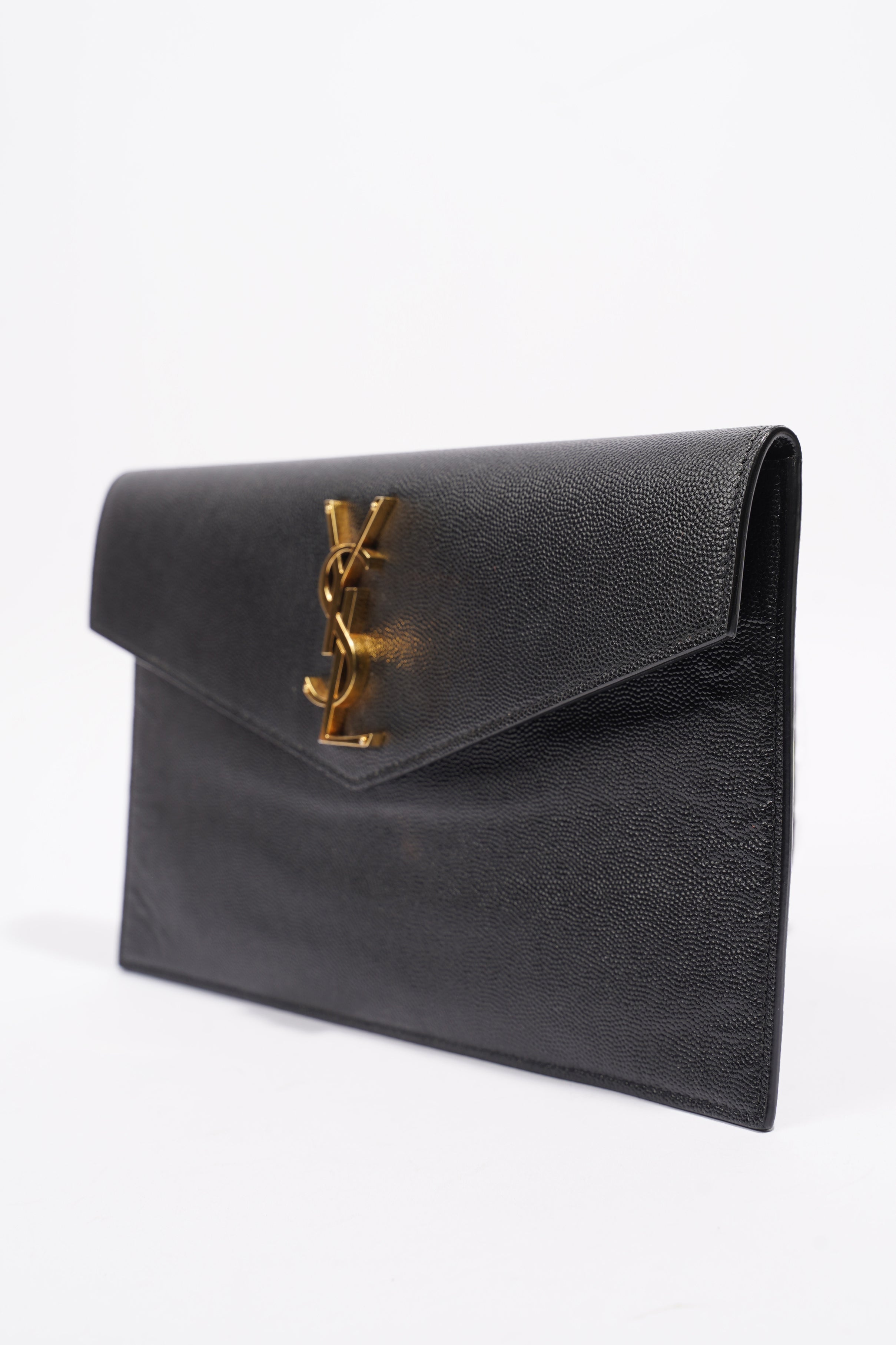 Saint Laurent Uptown Pouch Black Leather