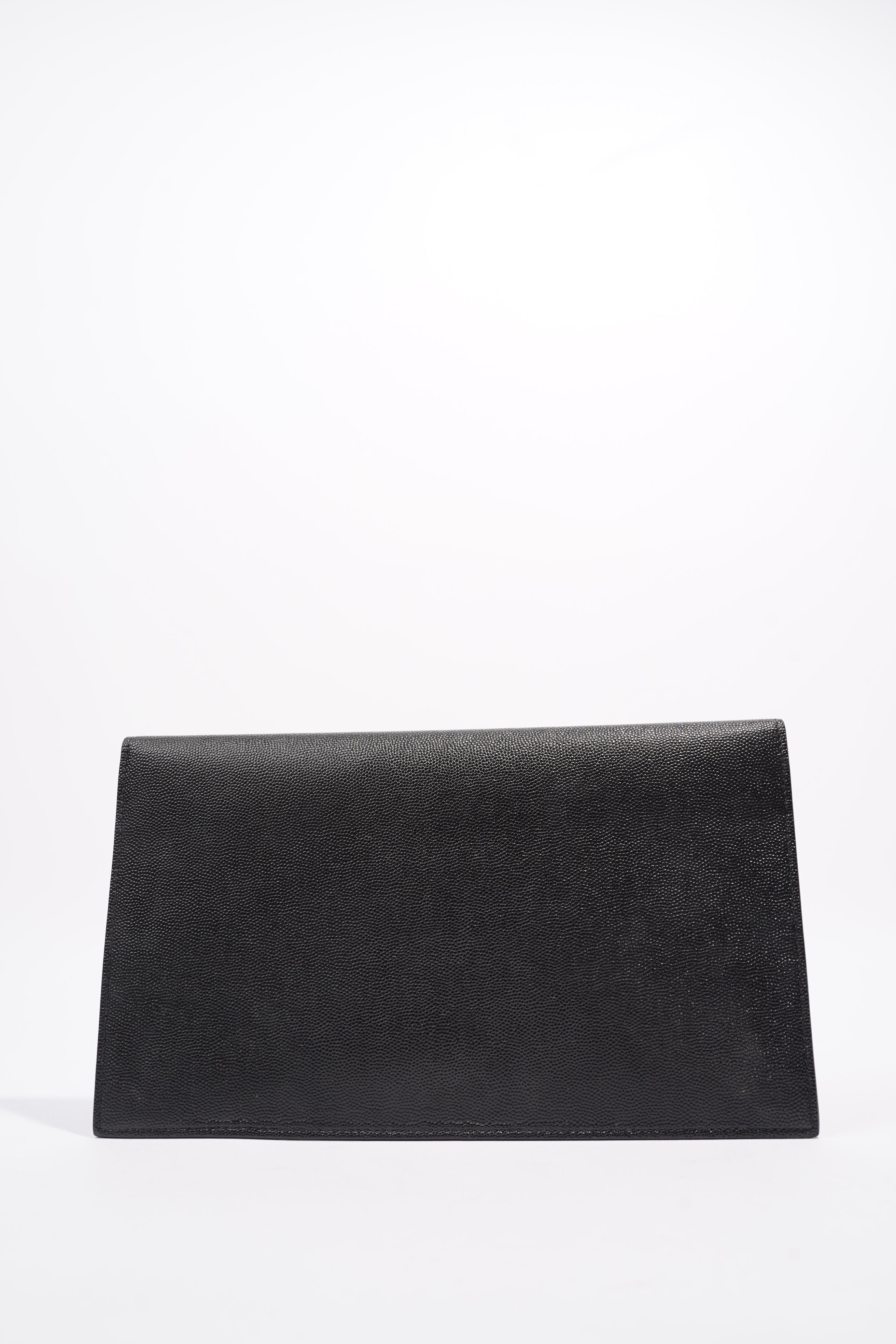 Saint Laurent Uptown Pouch Black Leather