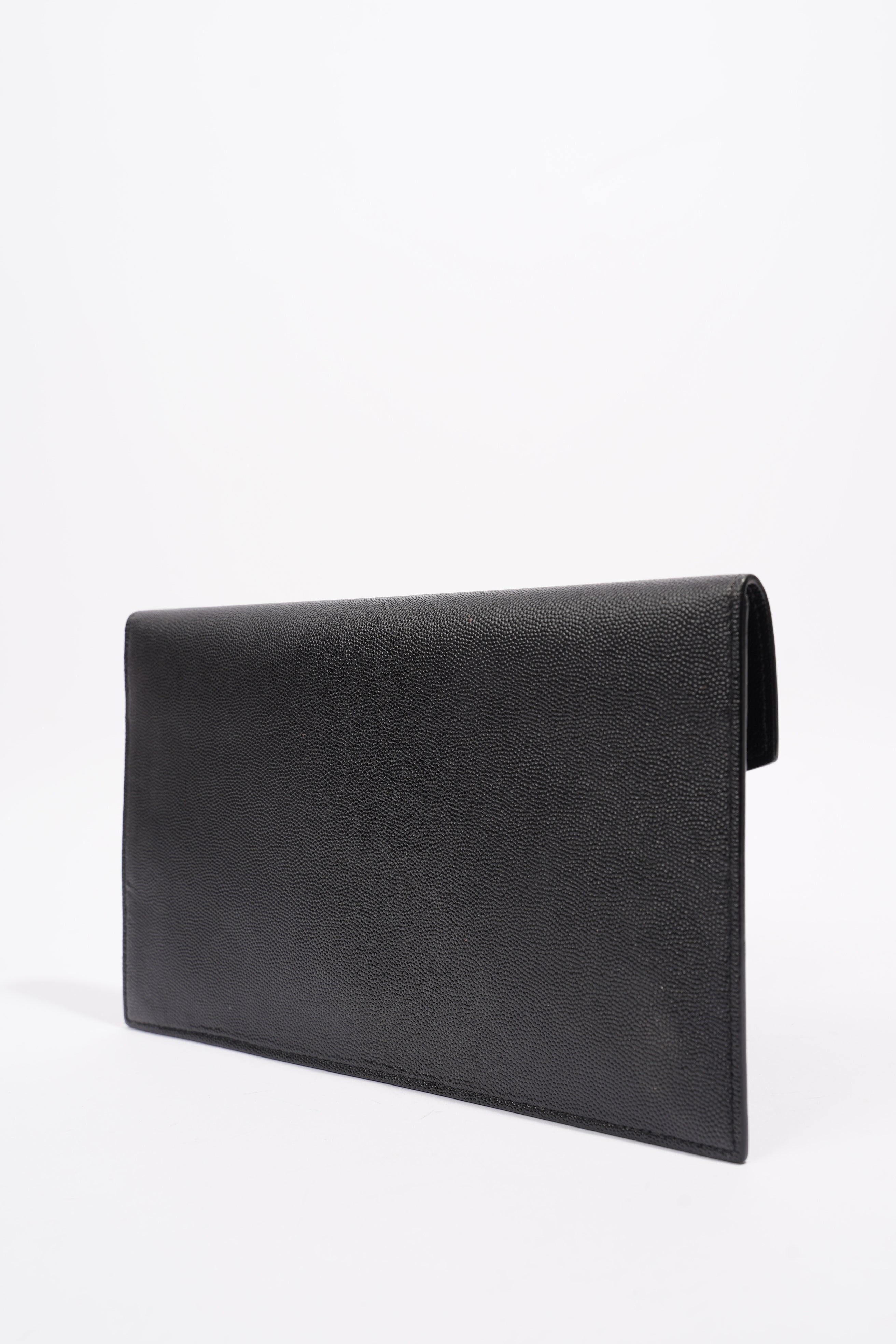 Saint Laurent Uptown Pouch Black Leather