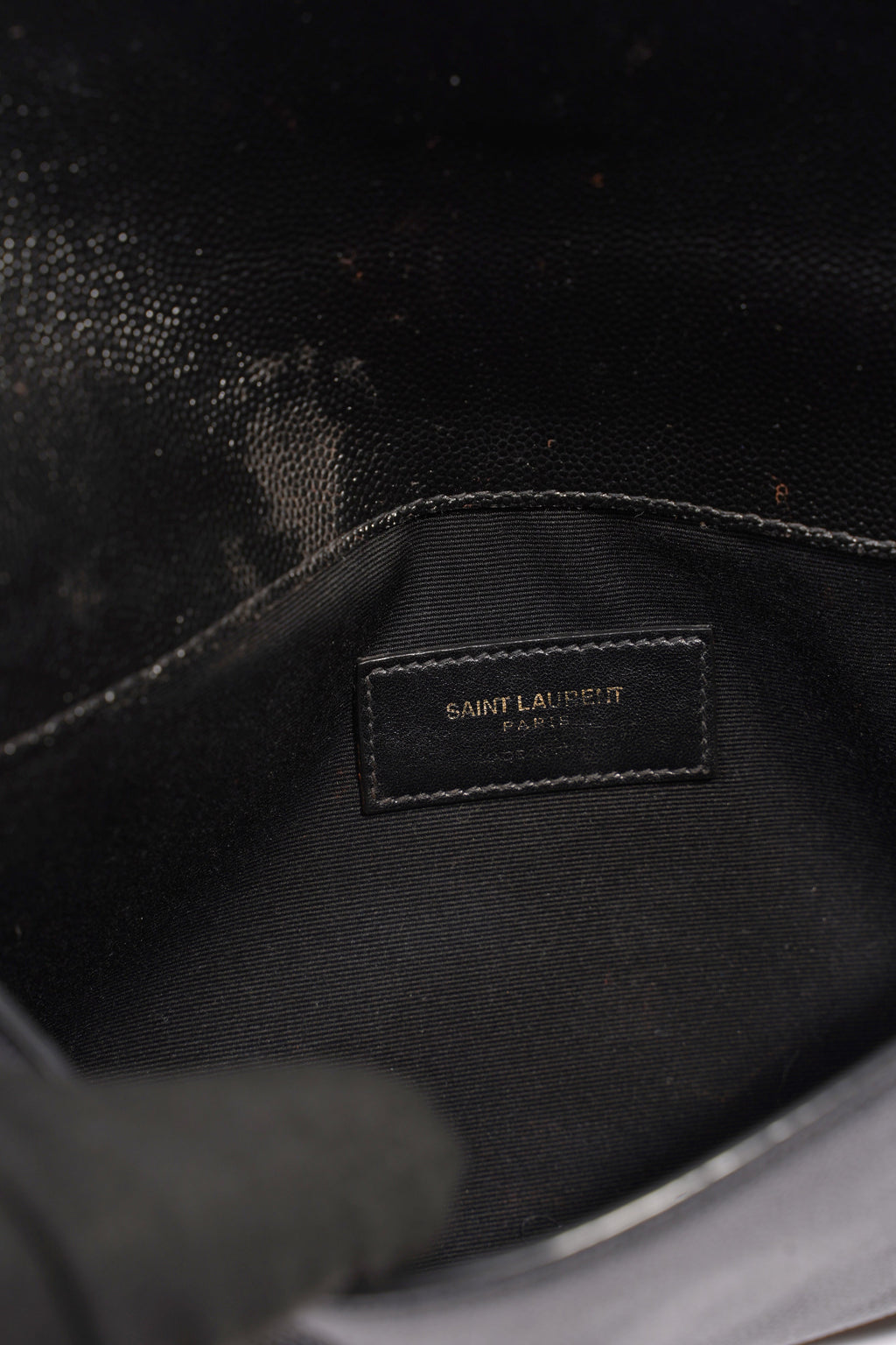 Saint Laurent Uptown Pouch Black Leather