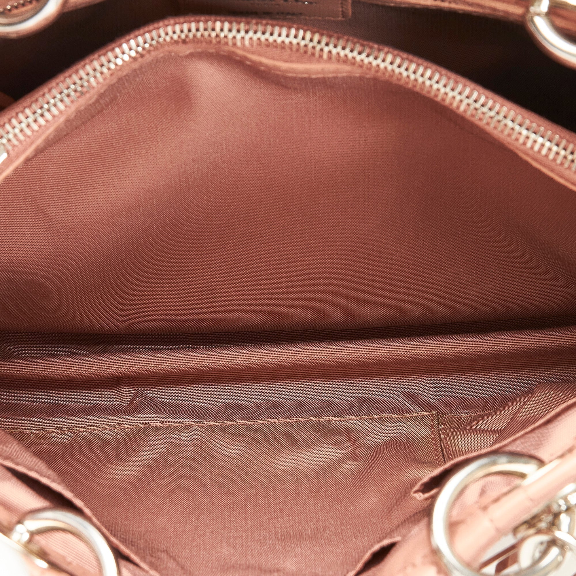 Dior Lady Dior Soft Shopper Pink Cannage Quilted Leather