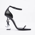 Saint Laurent Opyum Heel 110 Black Leather EU 38.5 UK 5.5