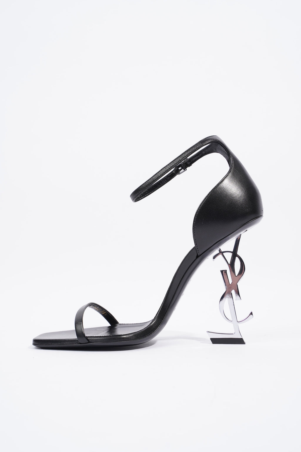 Saint Laurent Opyum Heel 110 Black Leather EU 38.5 UK 5.5