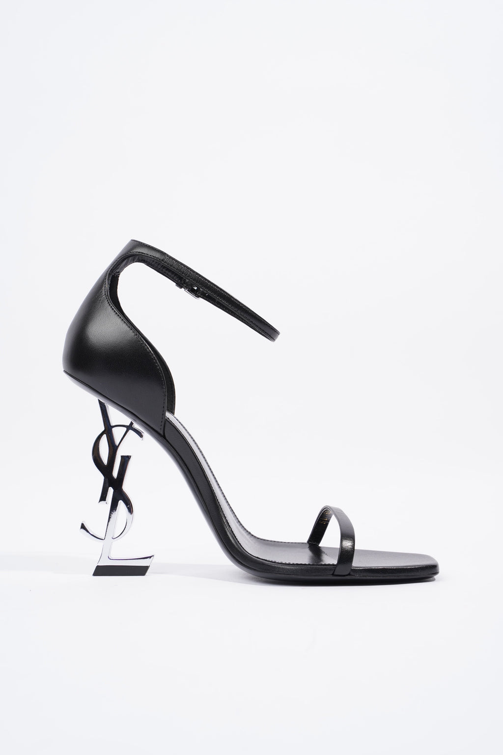 Saint Laurent Opyum Heel 110 Black Leather EU 38.5 UK 5.5
