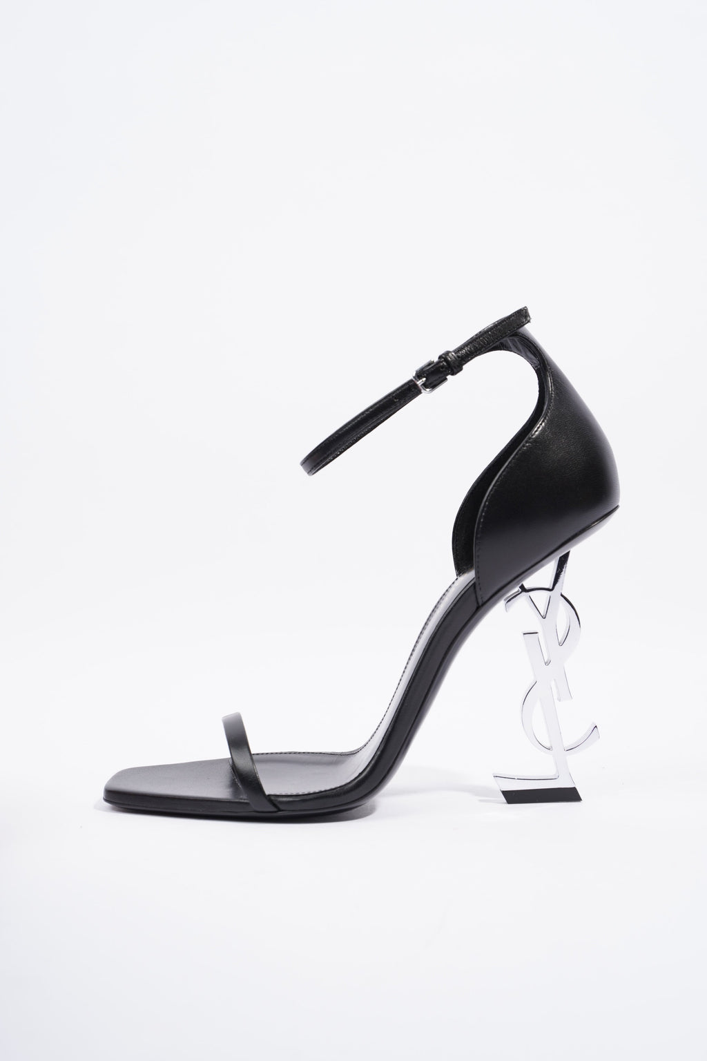 Saint Laurent Opyum Heel 110 Black Leather EU 38.5 UK 5.5