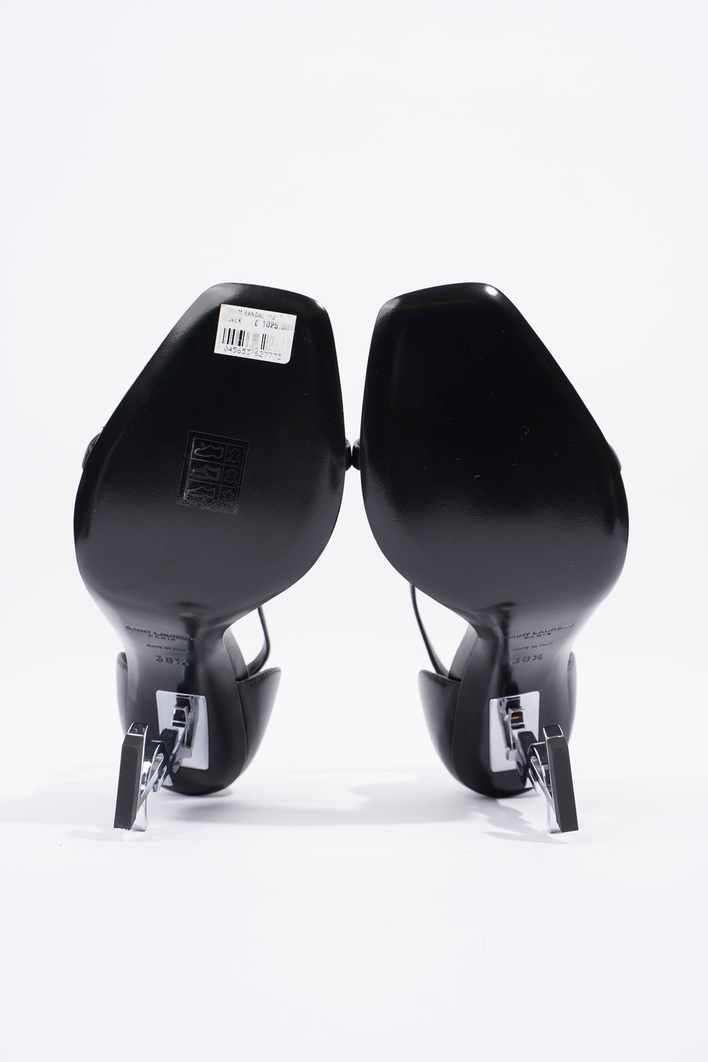 Saint Laurent Opyum Heel 110 Black Leather EU 38.5 UK 5.5