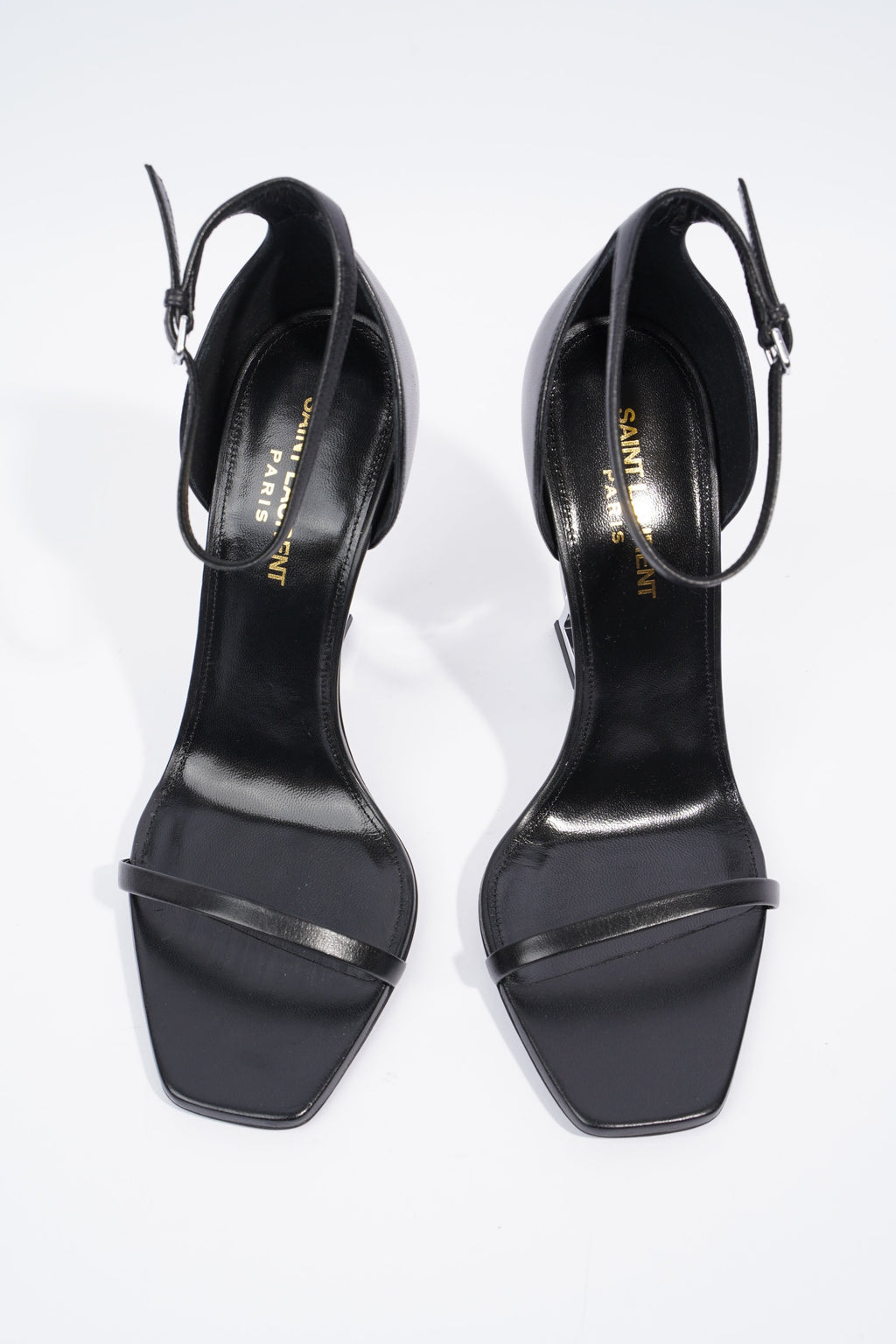 Saint Laurent Opyum Heel 110 Black Leather EU 38.5 UK 5.5